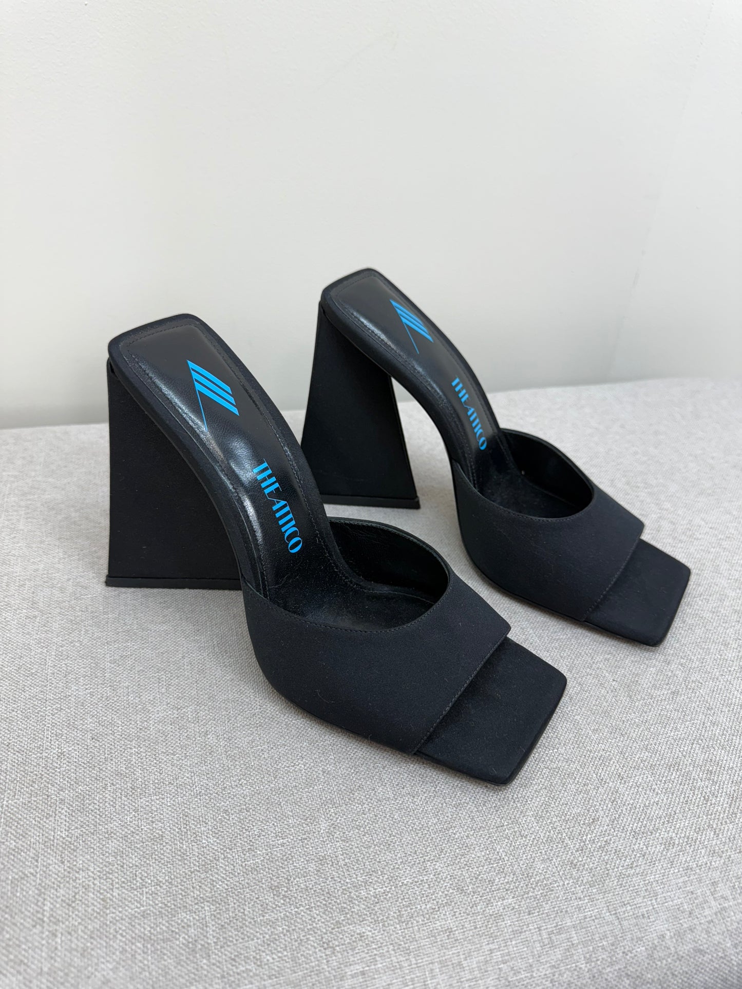 THE ATTICO Cheope black suede mules - UK 4.5