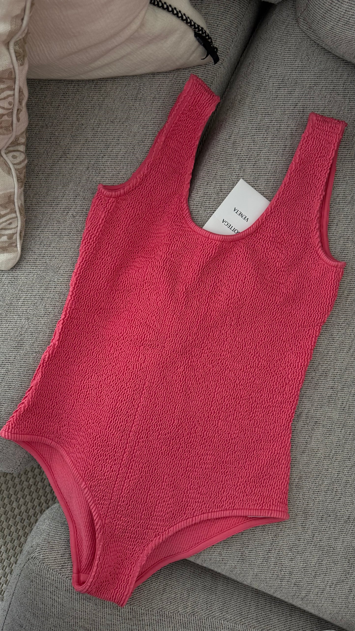 Bottega Veneta Hot Pink Swimsuit , Brand New - UK 8