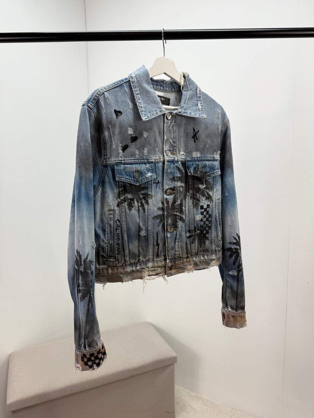 Amiri Palm Tree Denim jacket - Small