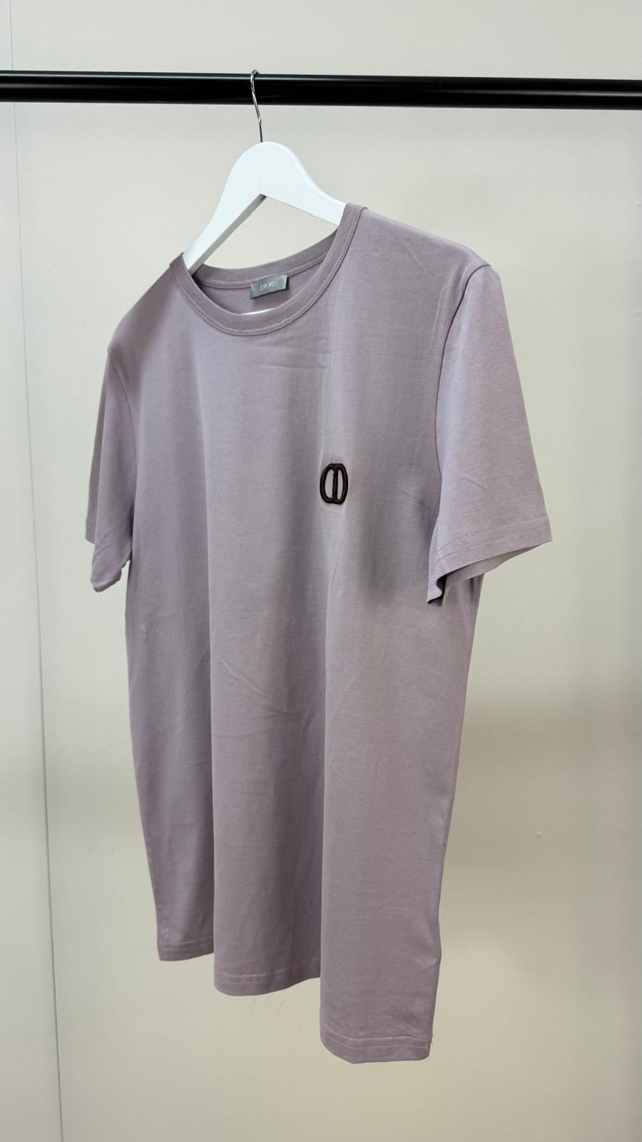 Dior Lilac CD Logo T-Shirt - Medium