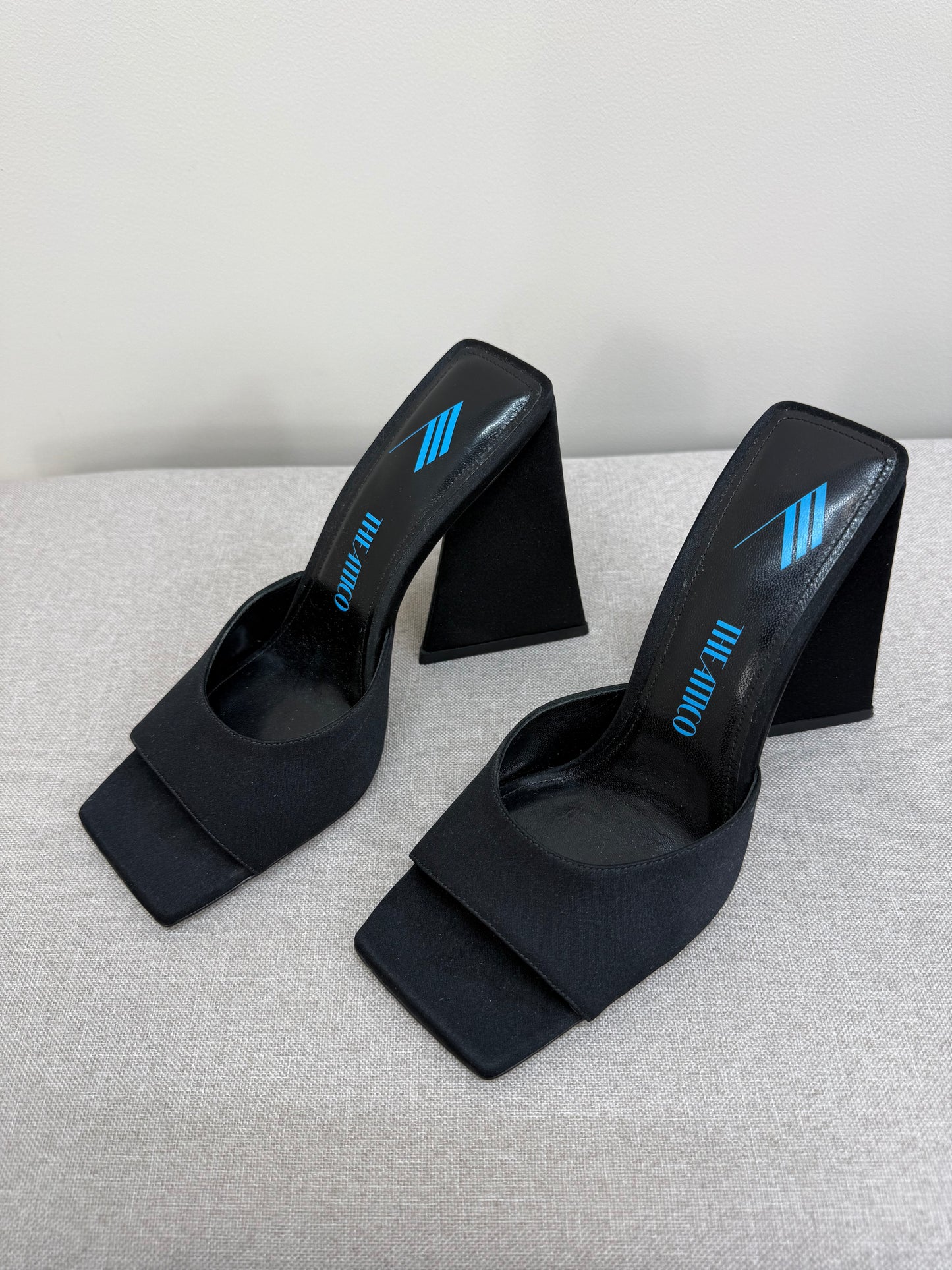 THE ATTICO Cheope black suede mules - UK 4.5
