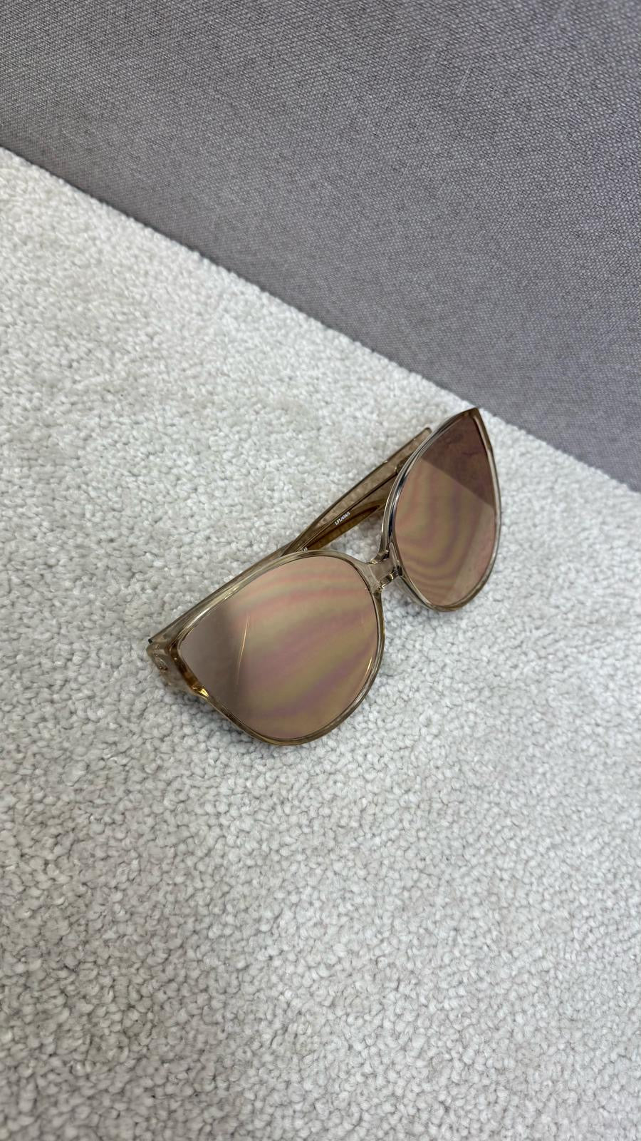Linda Farrow Gold Cateye Oversize Sunglass’s