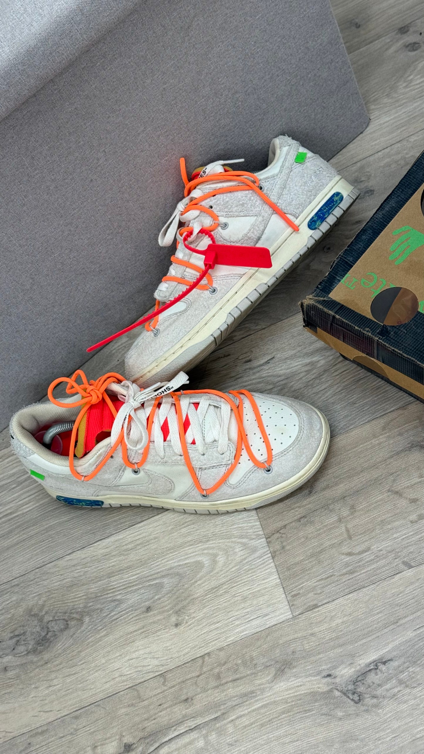 Nike Dunk low Sail /Orange Trainers-UK9