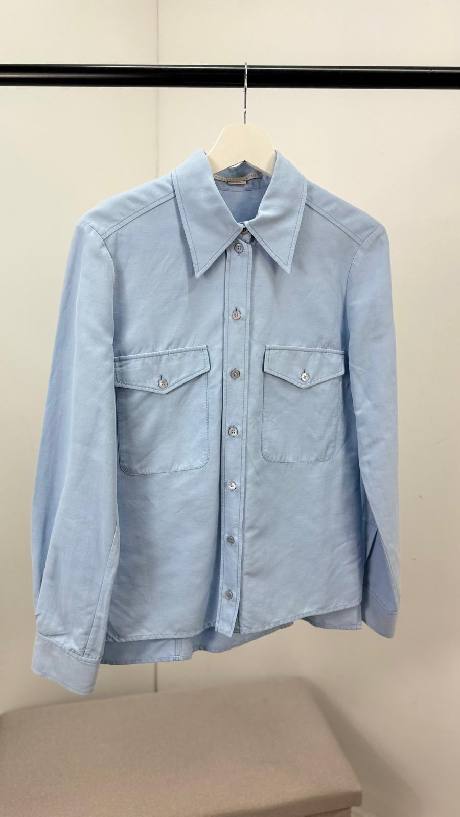 Stella McCartney Blue 2 Pocket Shirt - UK 10