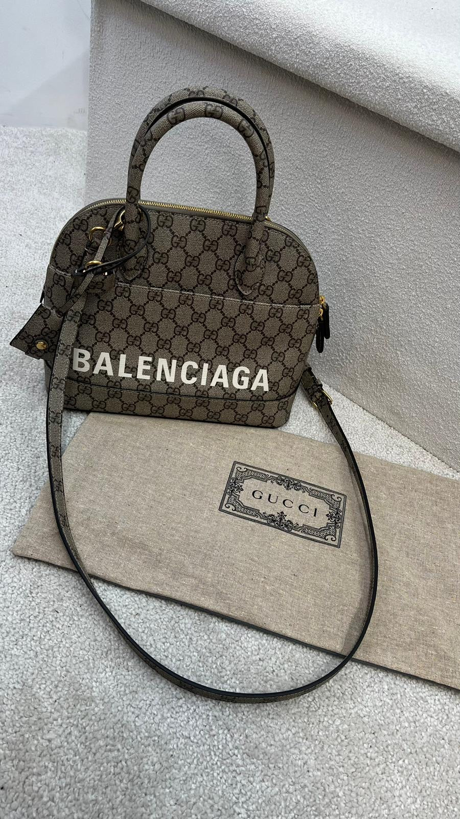 Balenciaga X Gucci GG Supreme The Hacker Project Bag