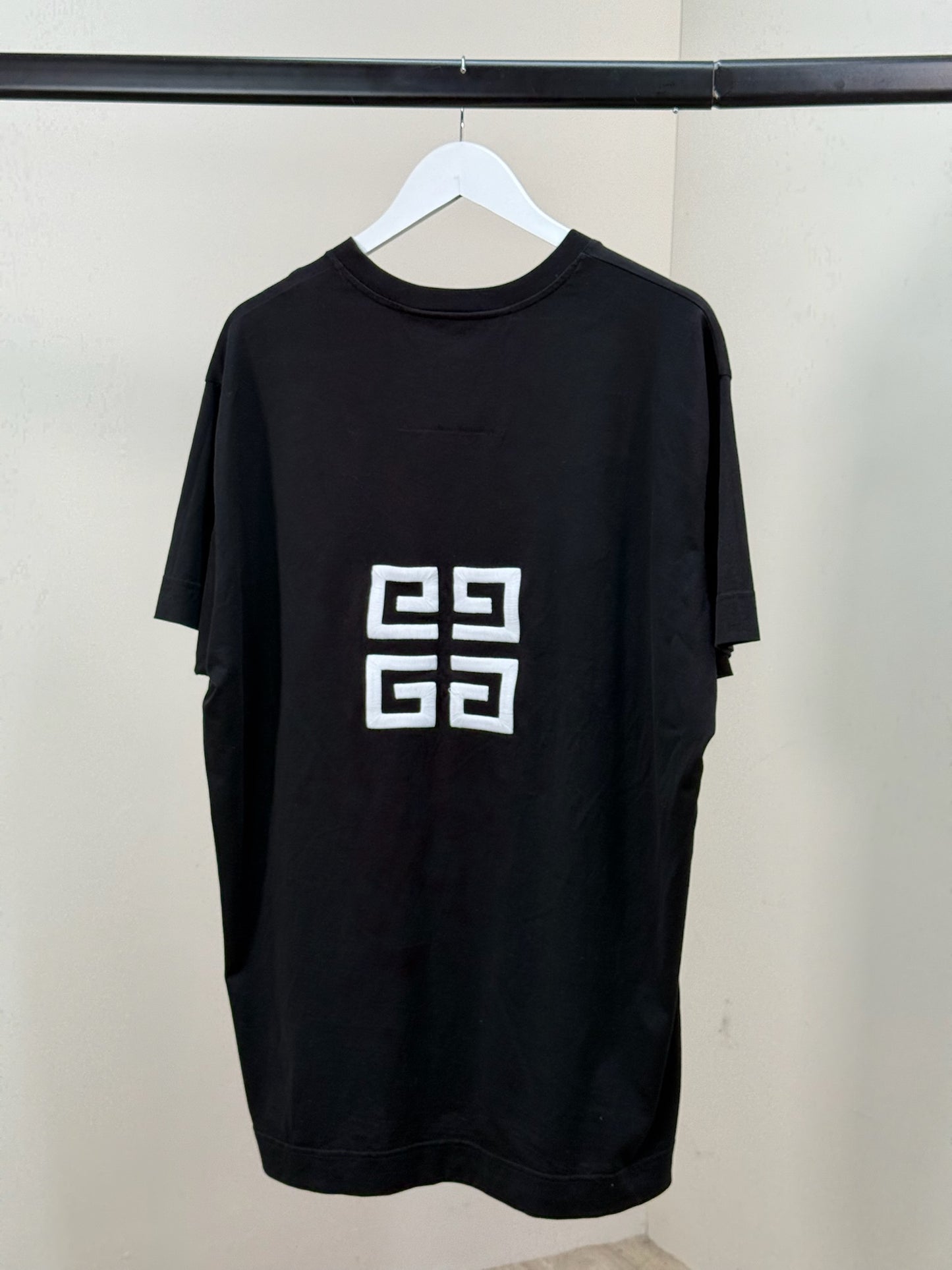 Givenchy Black White 4G Motif Logo T-Shirt - XL