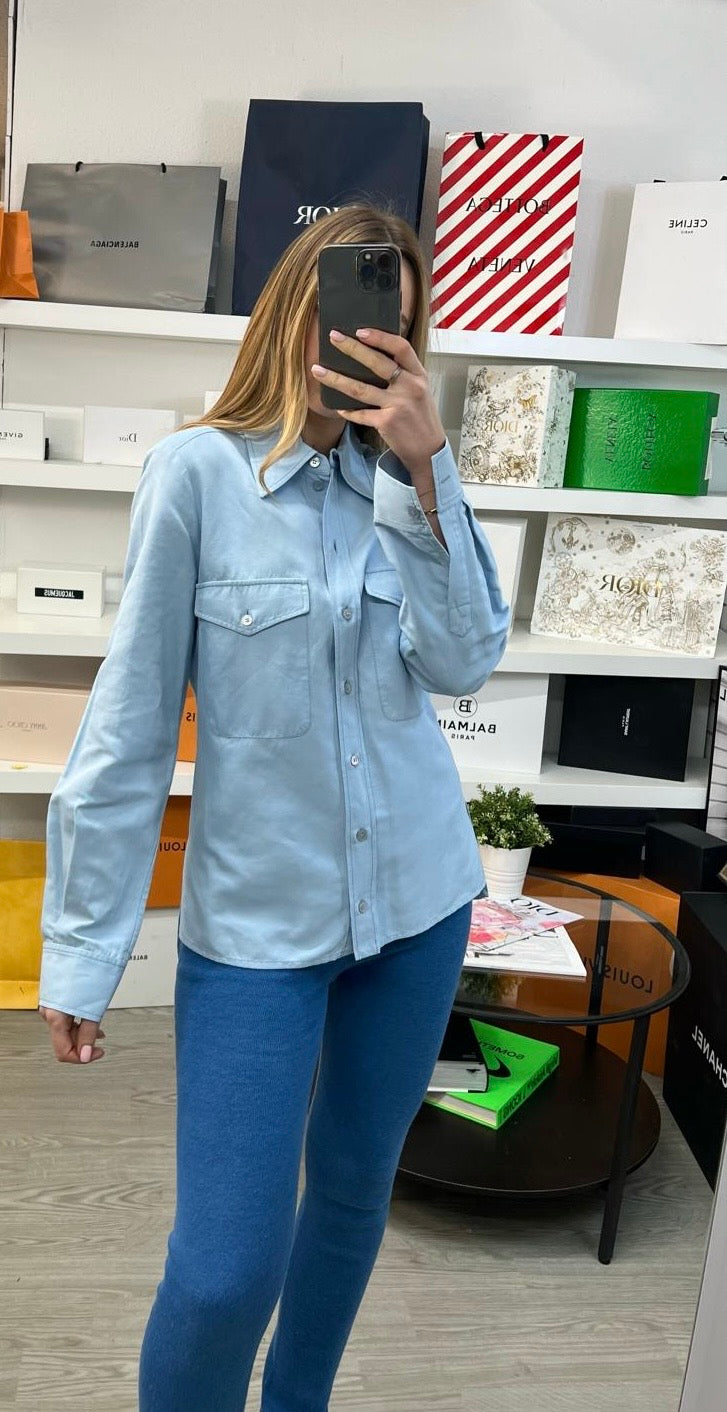 Stella McCartney Blue 2 Pocket Shirt - UK 10