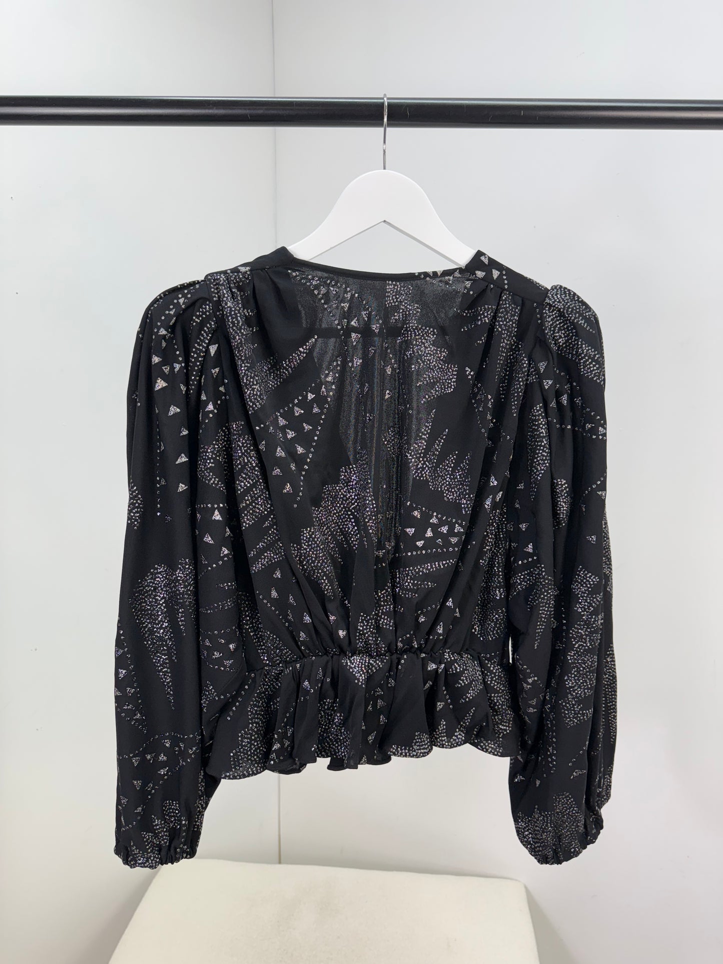 Isobel Marant Black & Silver Detail Trouser Co-Ord - UK 8