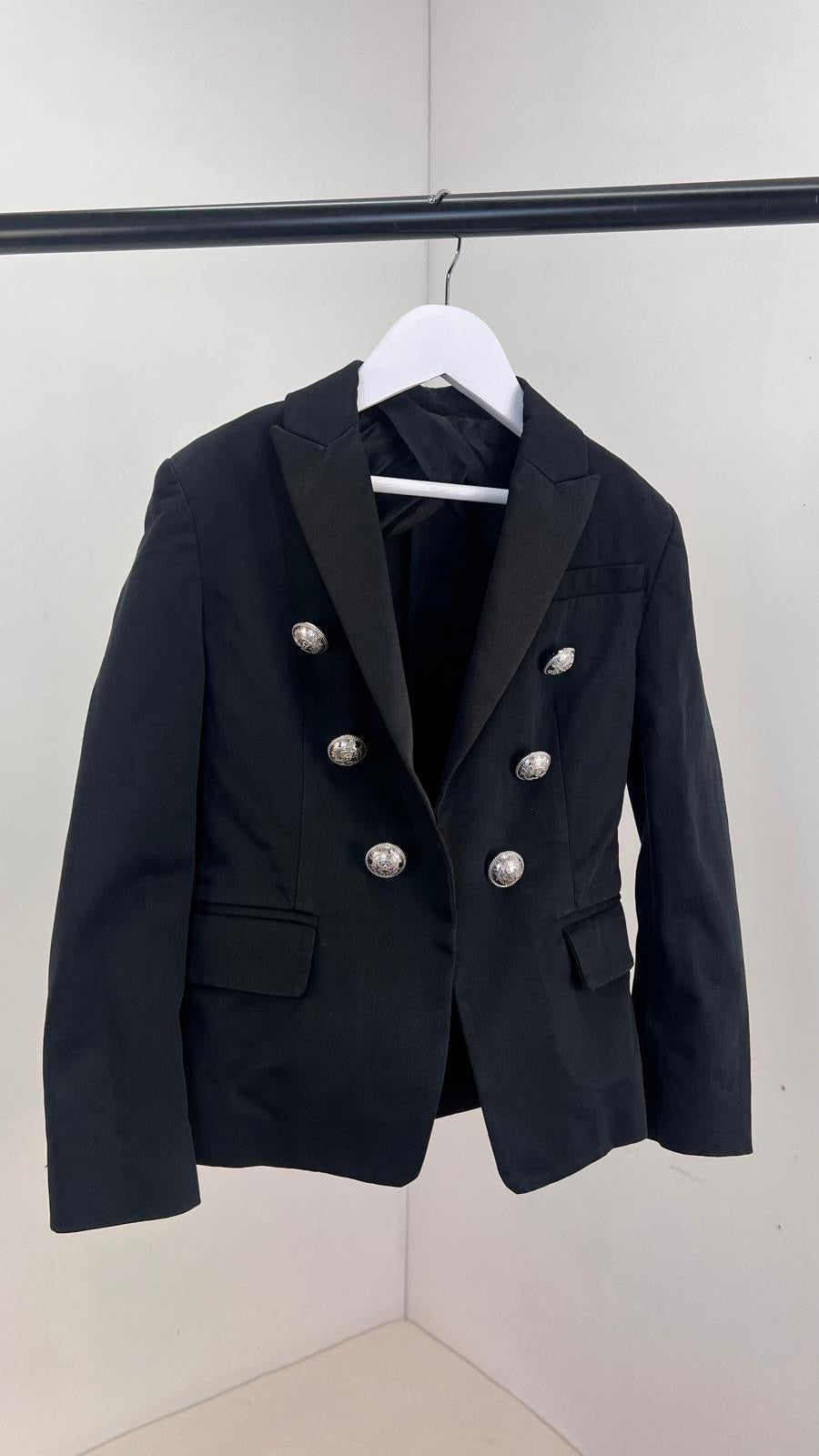 Kids Balmain Black And Silver Blazer - Age 8
