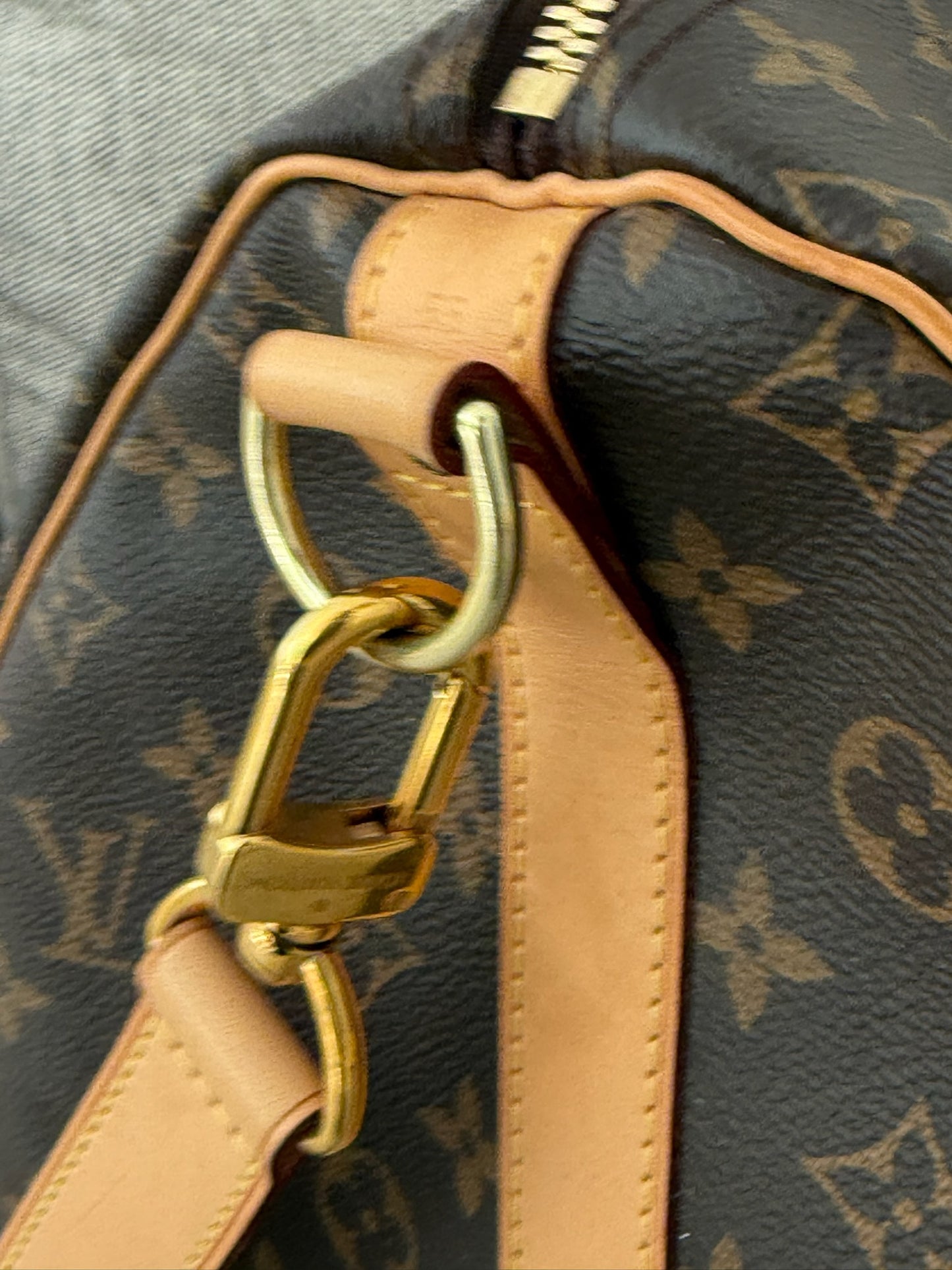 Louis Vuitton Keepall Bandoulière 55 Brown Monogram Bag