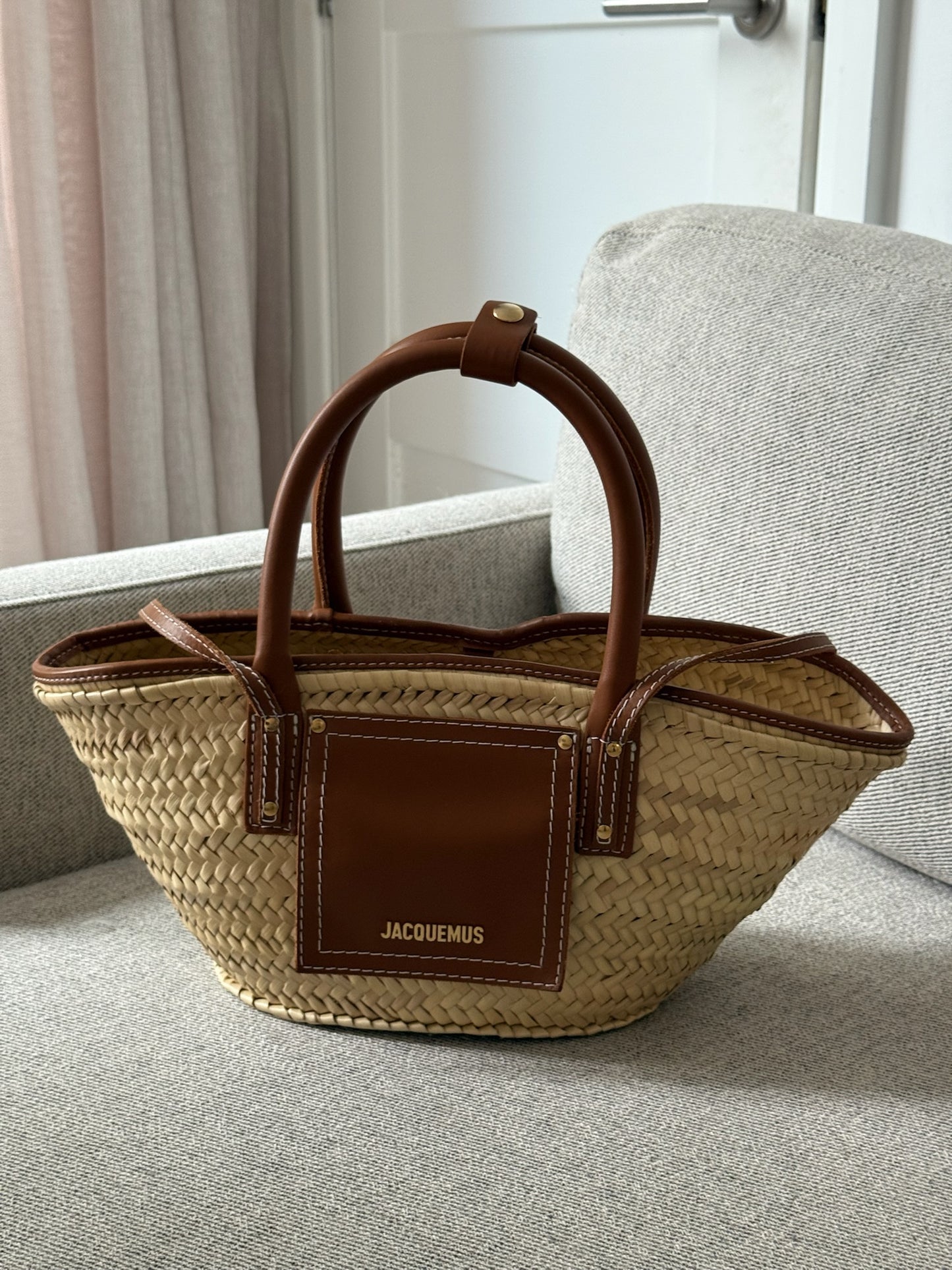 Jacquemus Le Panier Soli Logo Detailed Tote Bag