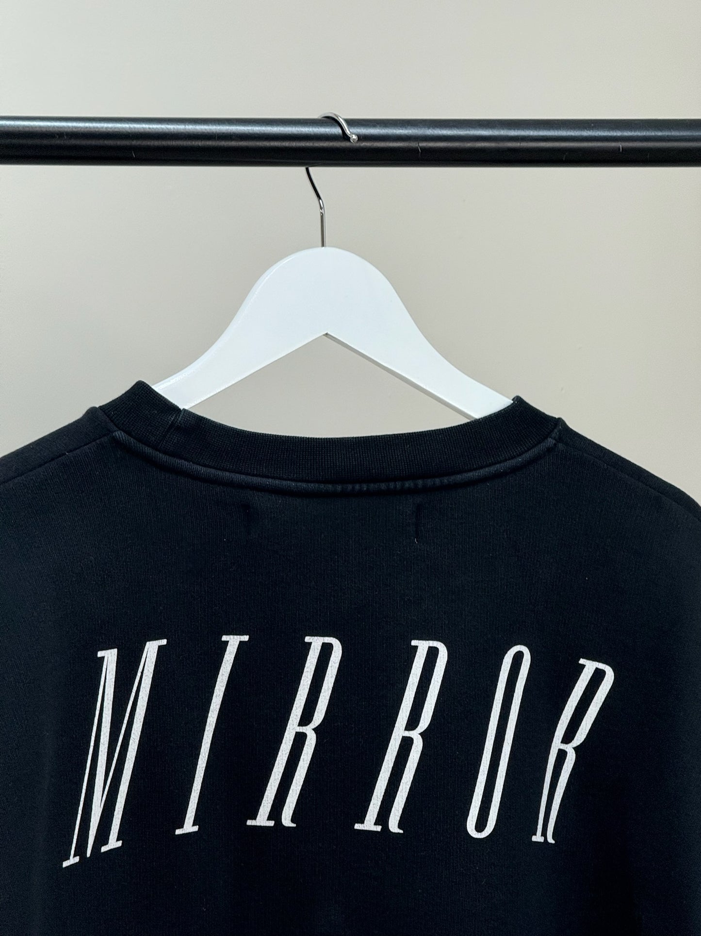 Off-White Black 'Mirror' Logo Jumper - XS oversize