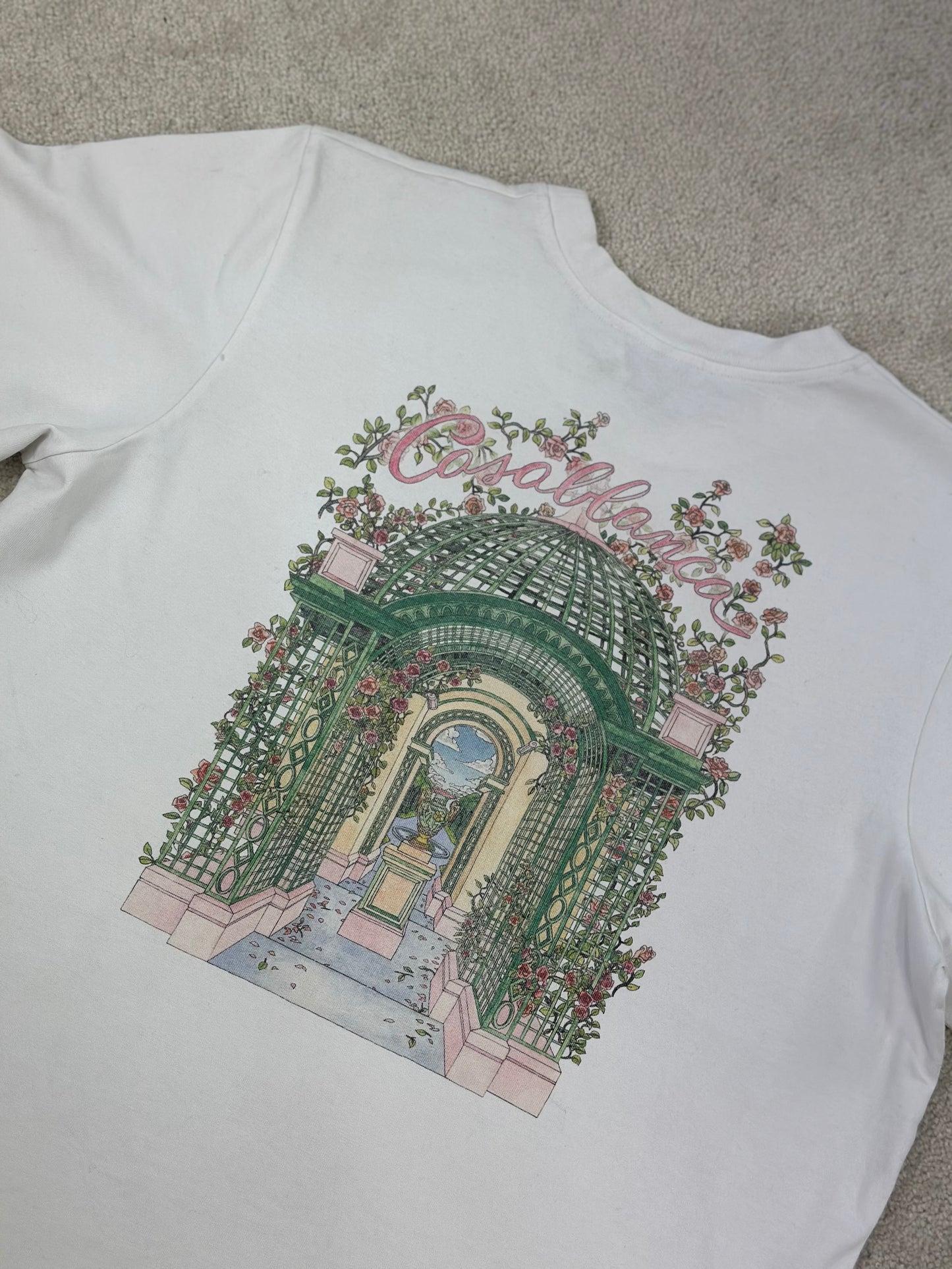 Casablanca White Ally T-Shirt - XXL