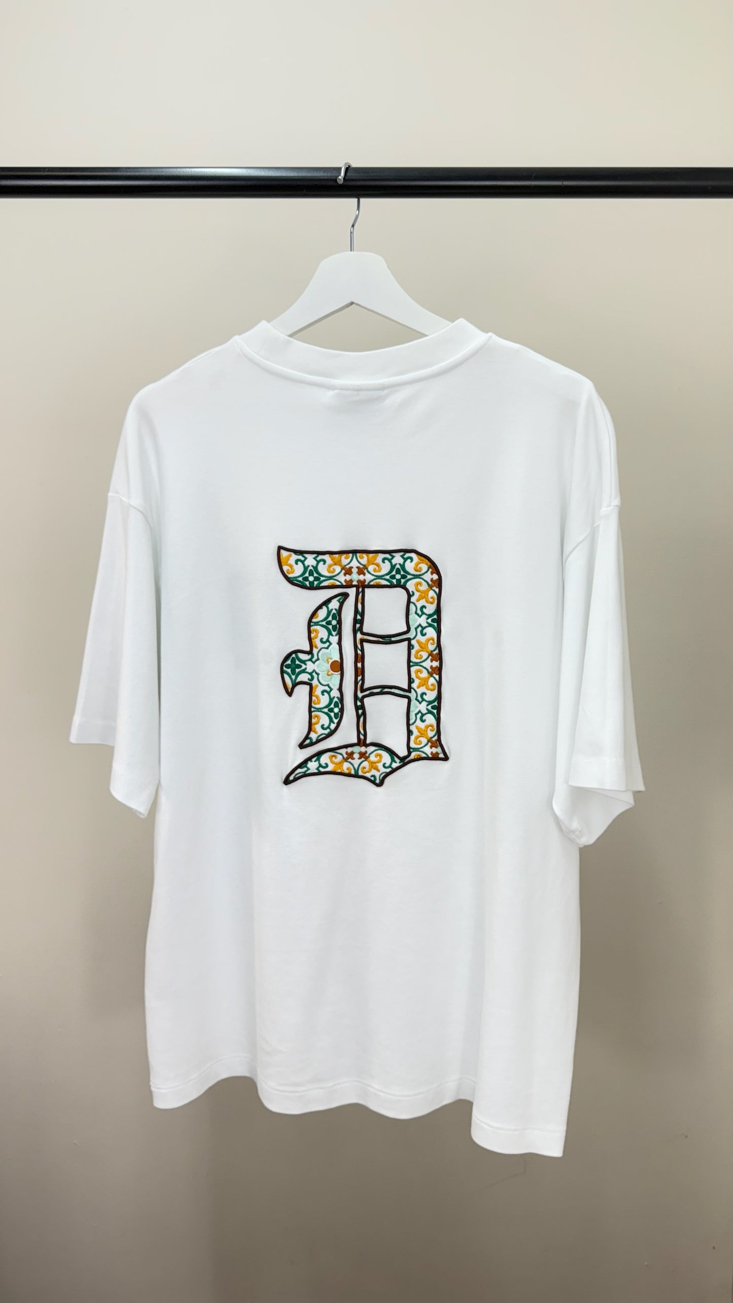 Drôle De Monsieur White Logo T-Shirt - Small