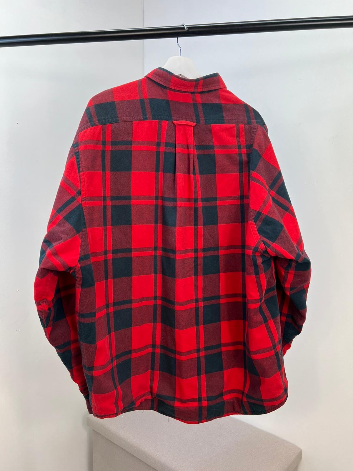 Balenciaga Unisex Red Padded Shacket - Small Oversize