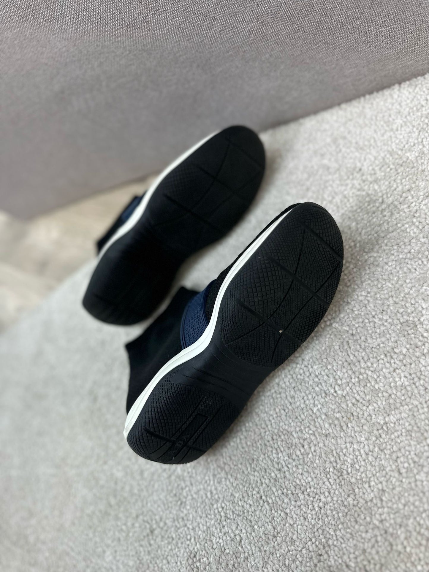 Prada Marine Sport Knit Boot Trainers - Eu 32
