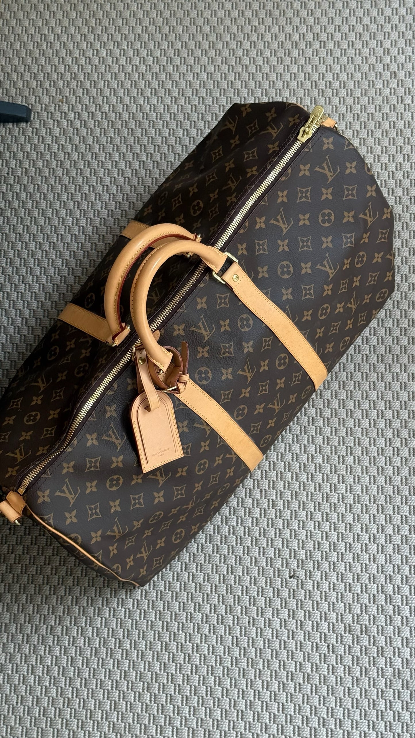 Louis Vuitton Keepall Bandoulière 55 Brown Monogram Bag
