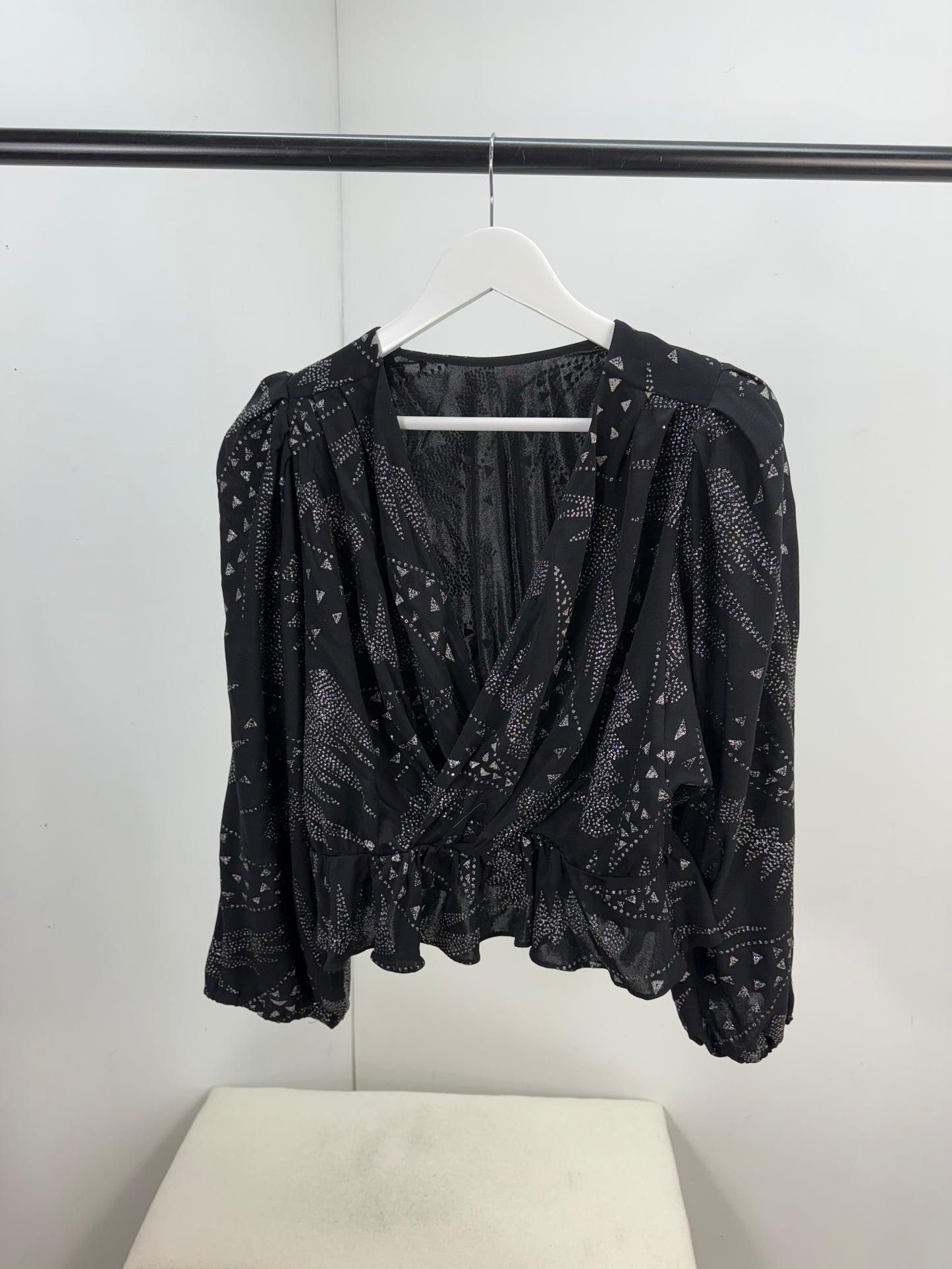 Isobel Marant Black & Silver Detail Trouser Co-Ord - UK 8
