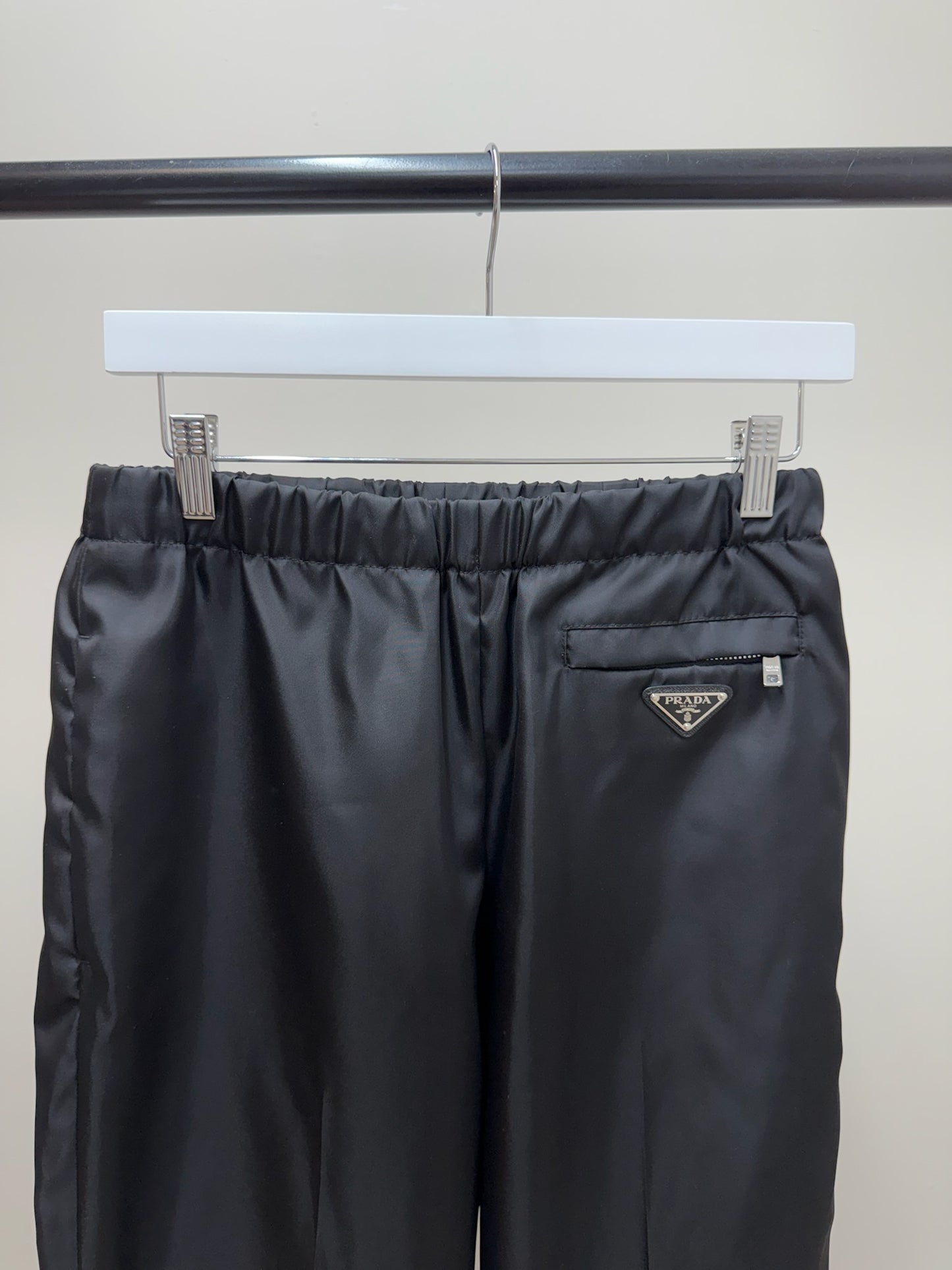 Prada Straight-Leg Re-Nylon Gabardine Trousers-42/Small