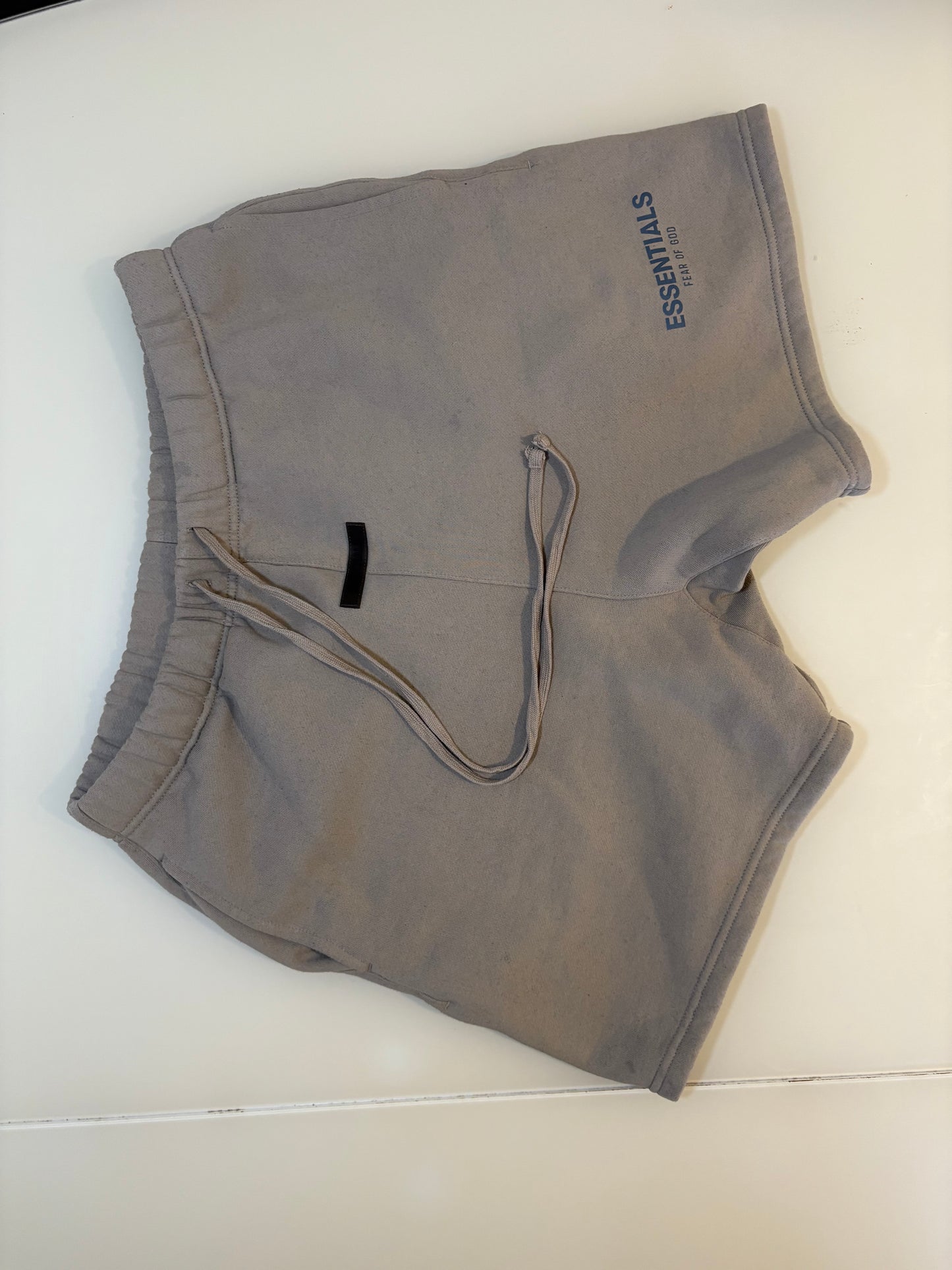 Essentials Stone Tracksuit Shorts – Medium