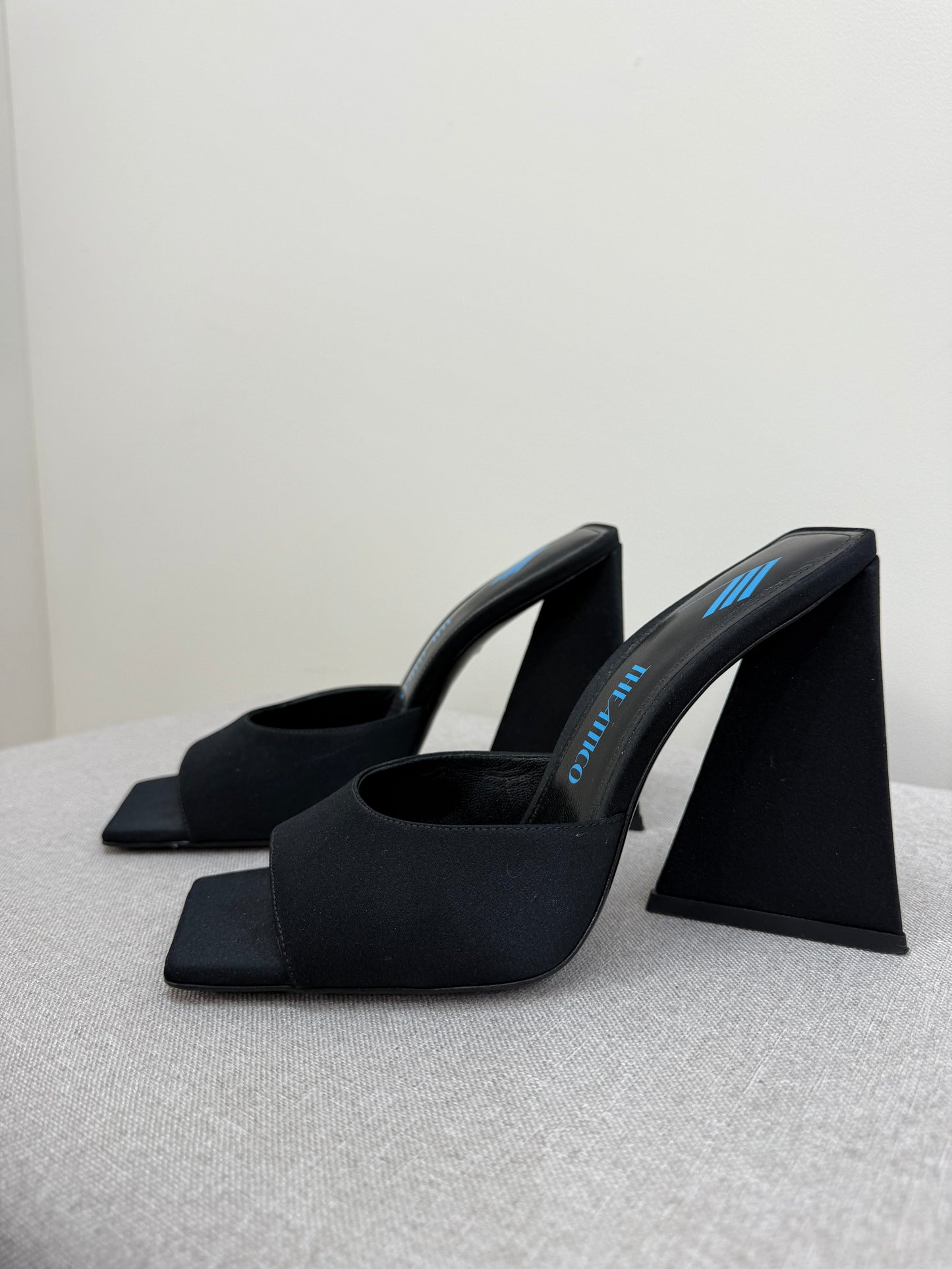 THE ATTICO Cheope black suede mules - UK 4.5