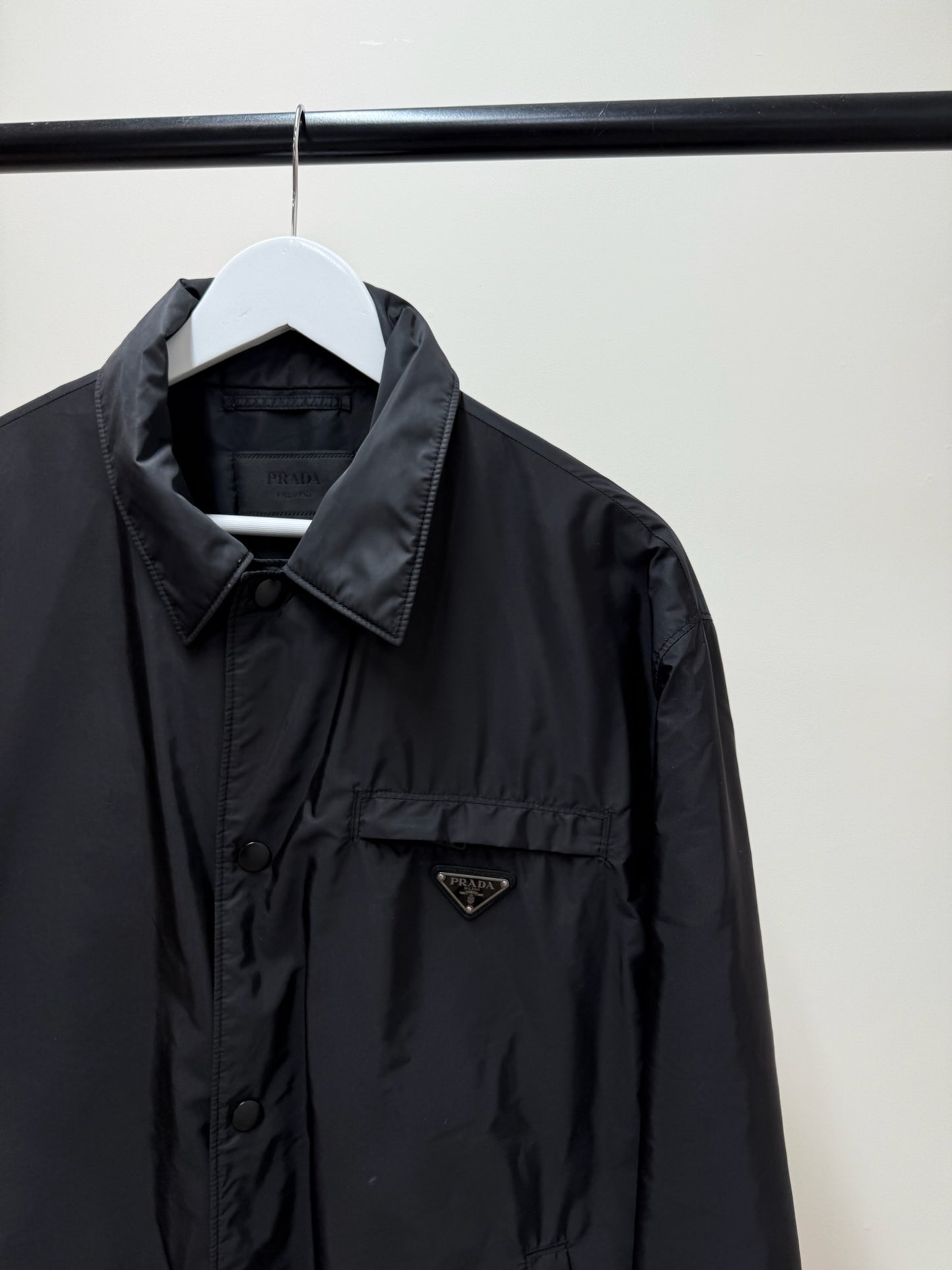 Prada Black Re-Nylon blouson Zip Up Jacket -52/XL