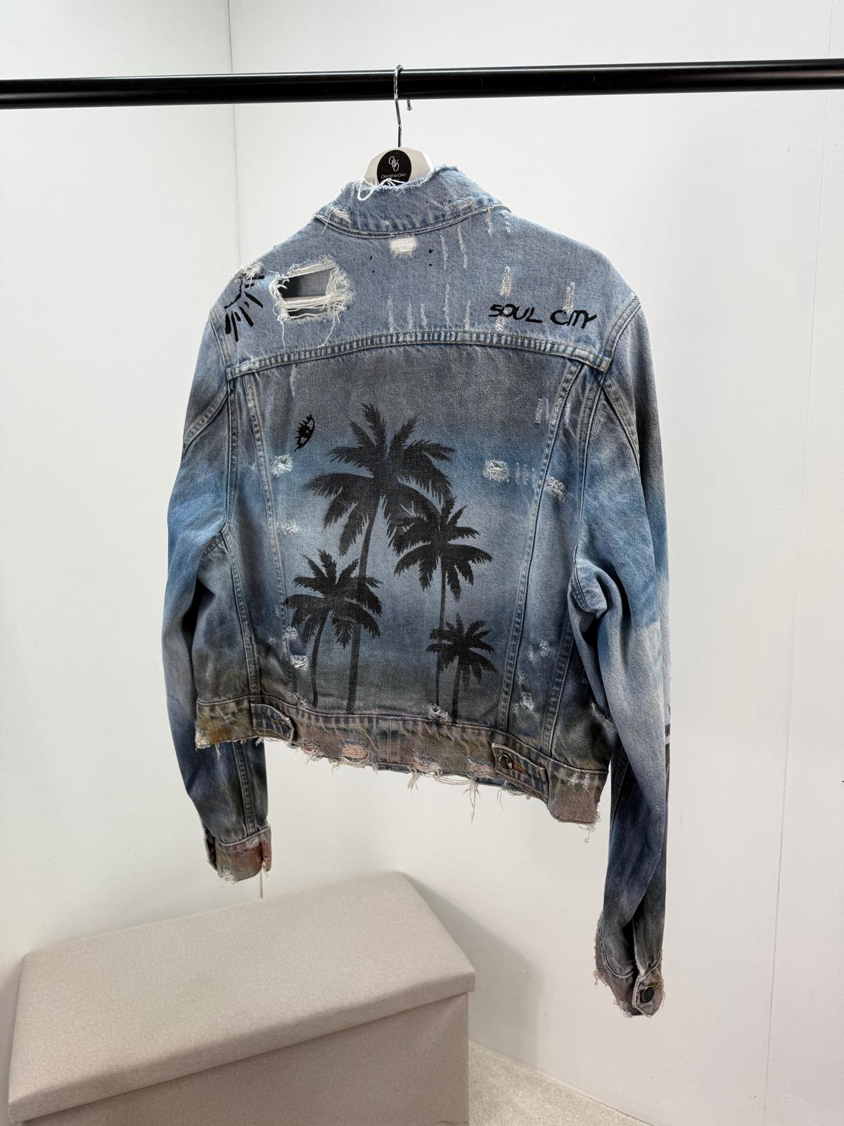 Amiri Palm Tree Denim jacket - Small