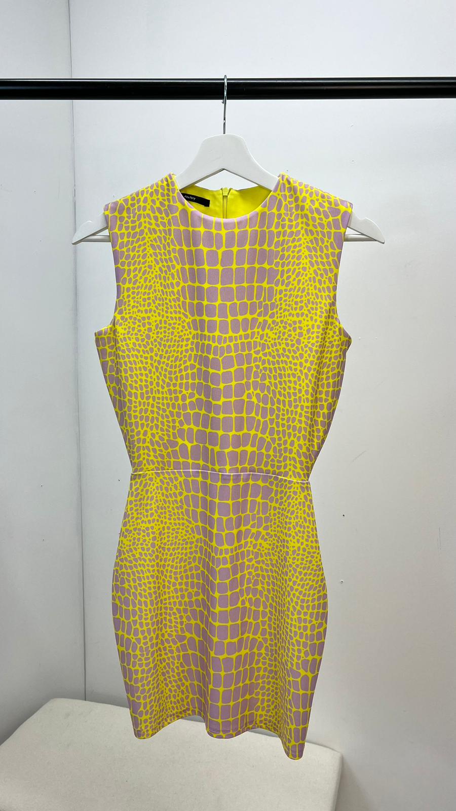 ALEX PERRY Yellow & Purple Dallon Mini Dress, Brand New- UK 10