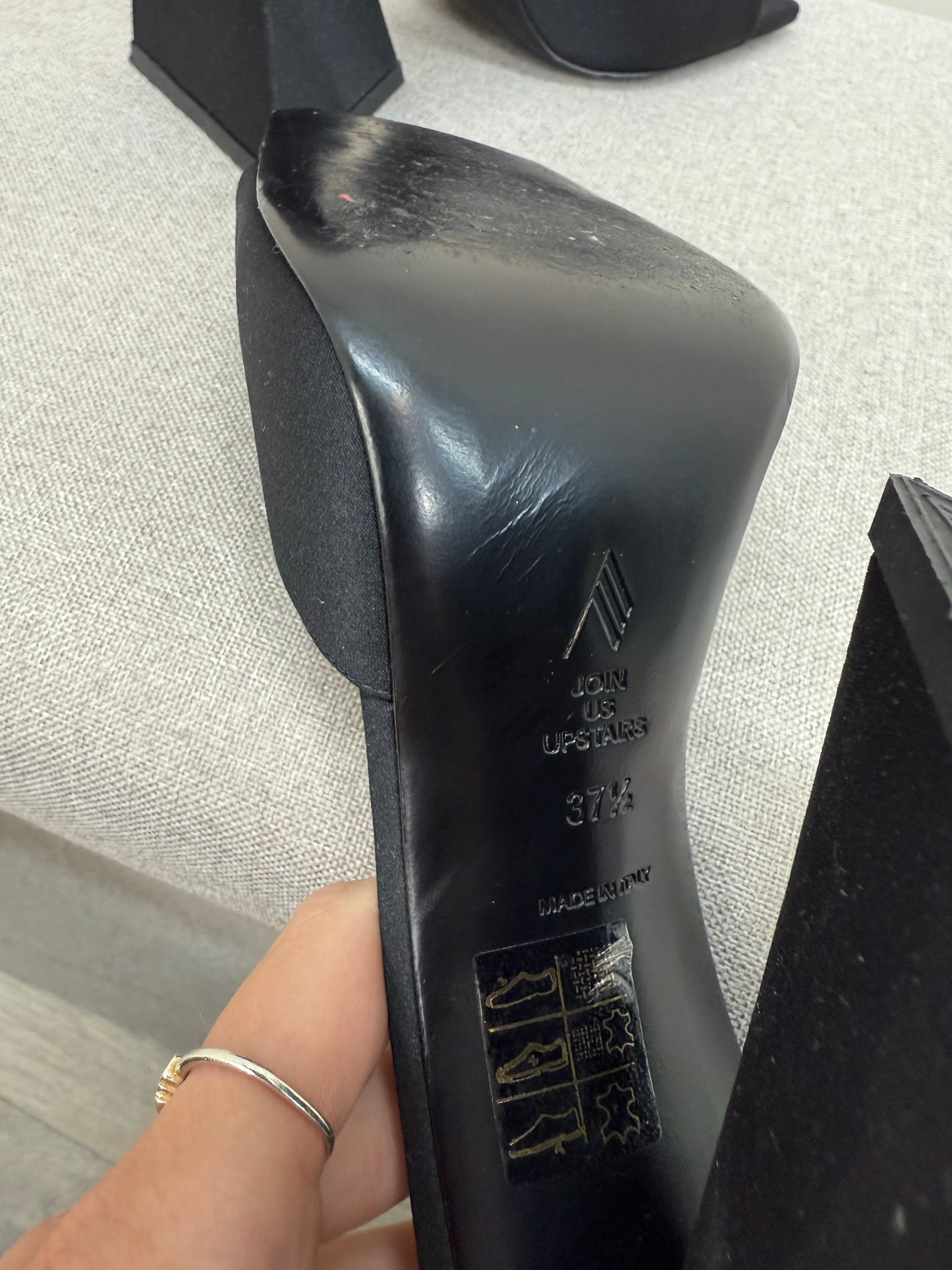 THE ATTICO Cheope black suede mules - UK 4.5