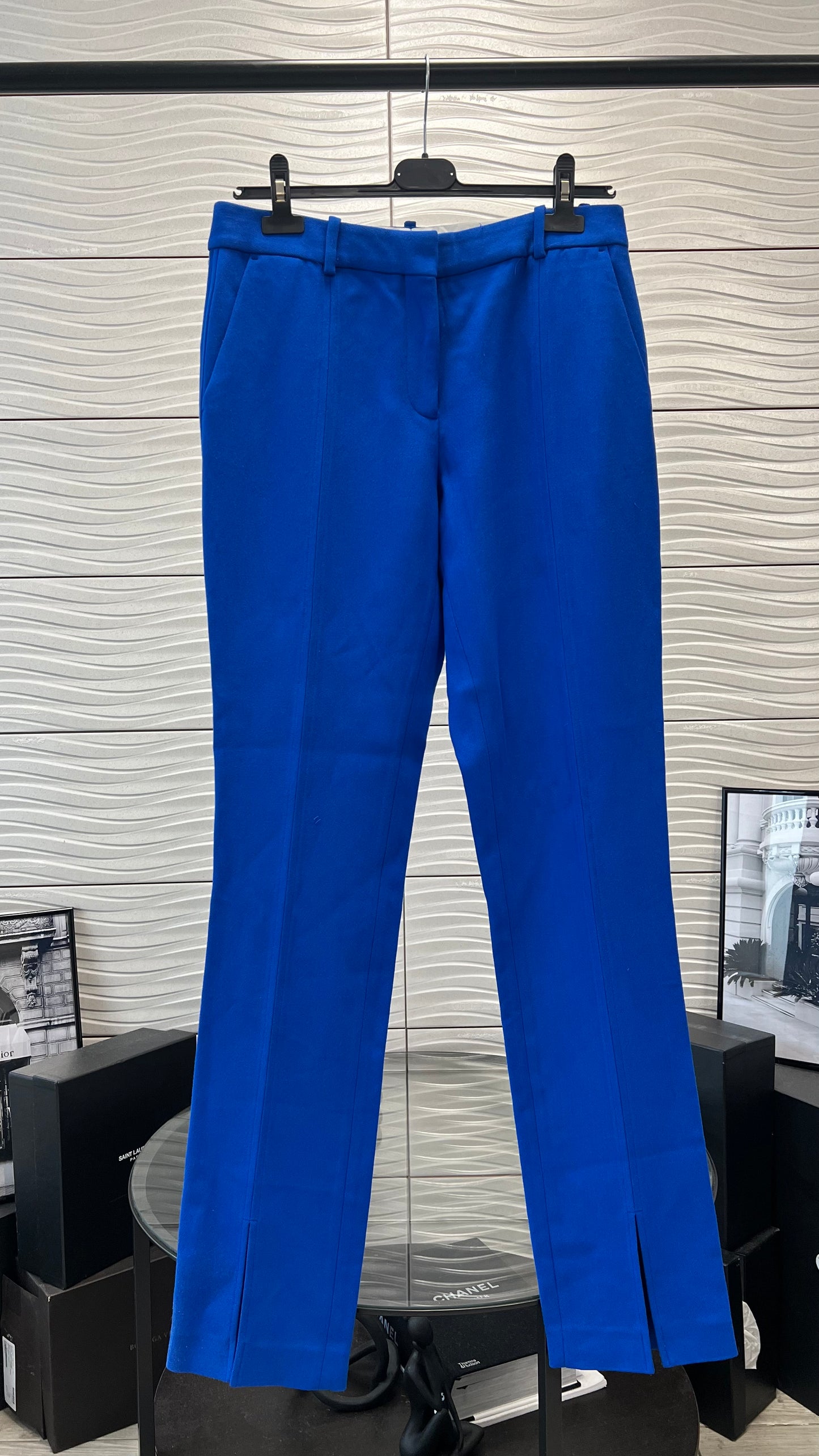 Victoria Beckham Colbolt Front Split Suit Trouser - UK 10