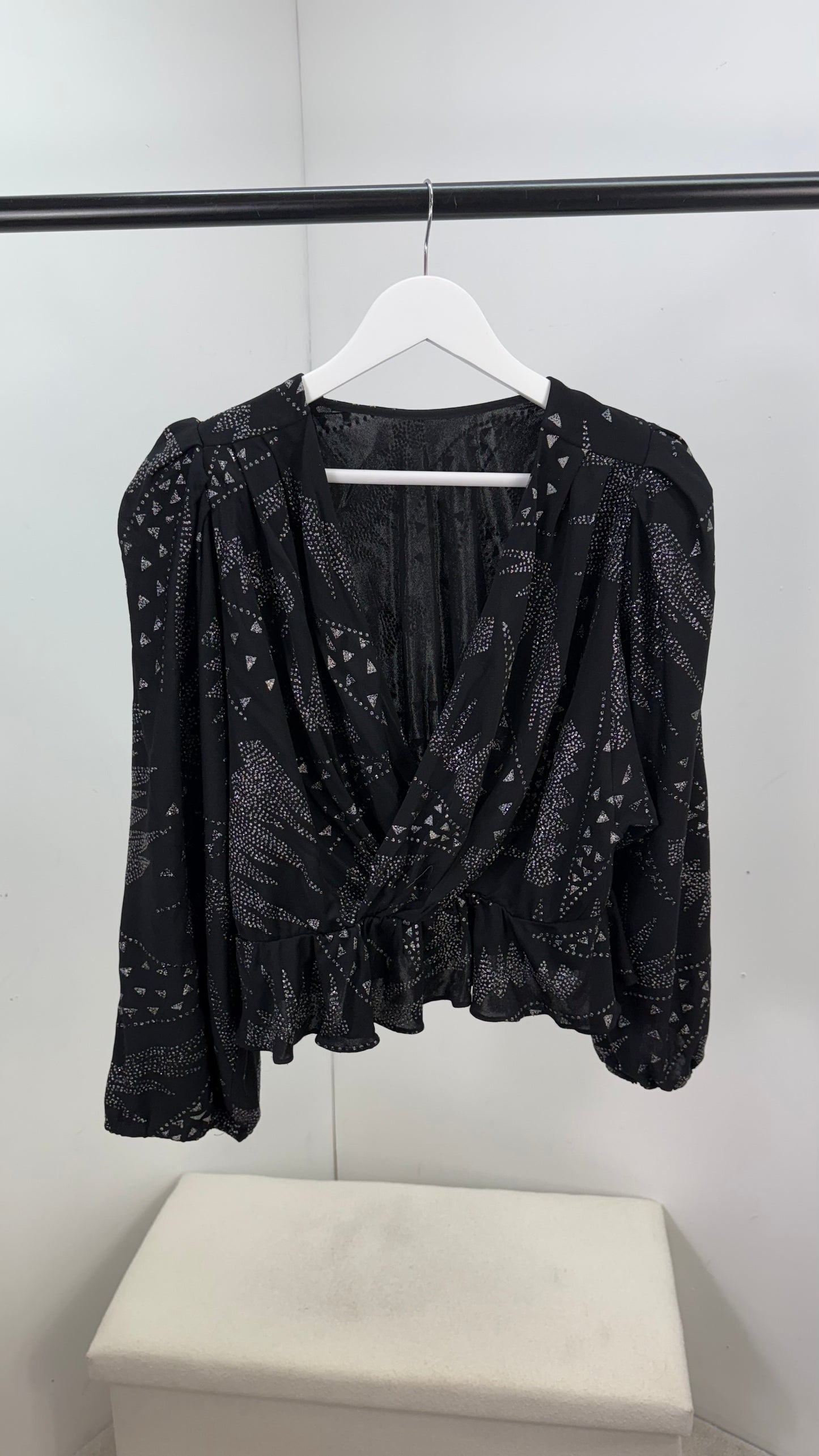 Isobel Marant Black & Silver Detail Trouser Co-Ord - UK 8