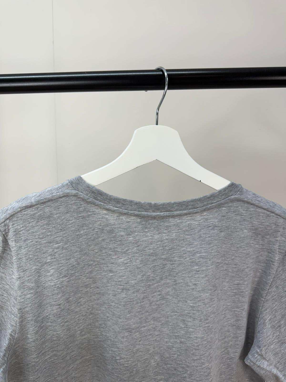 Saint Laurent Grey Logo T-Shirt - Small