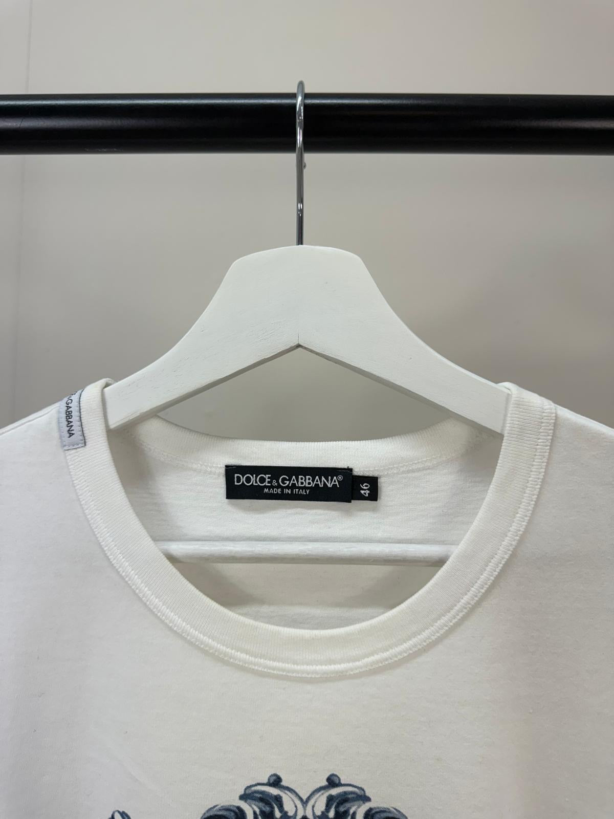 Dolce & Gabbana Blue Crown T-Shirt - 46, UK Small