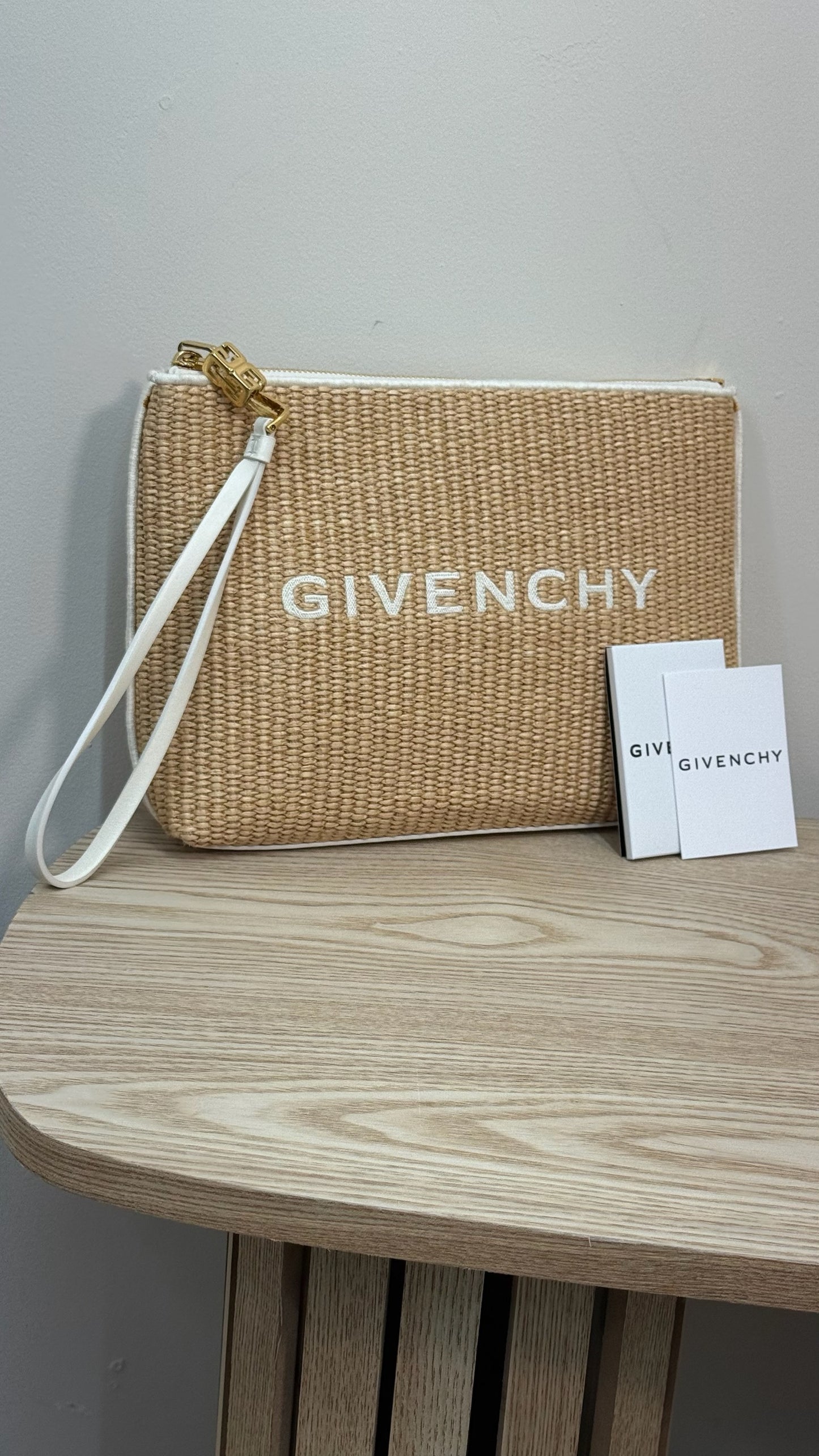 Givenchy Travel raffia pouch