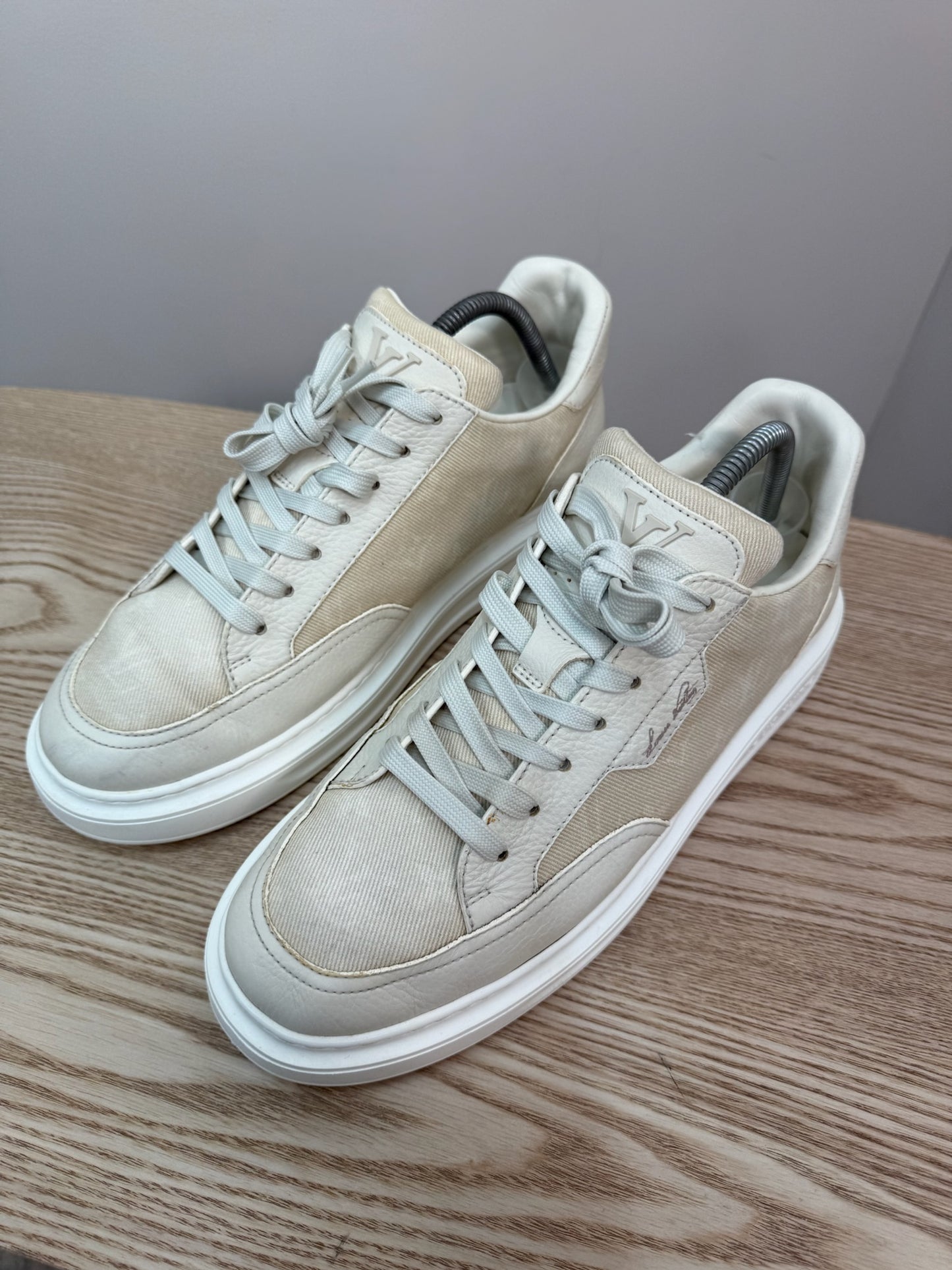 Louis Vuitton Beige Beverly Hills Trainers UK 8