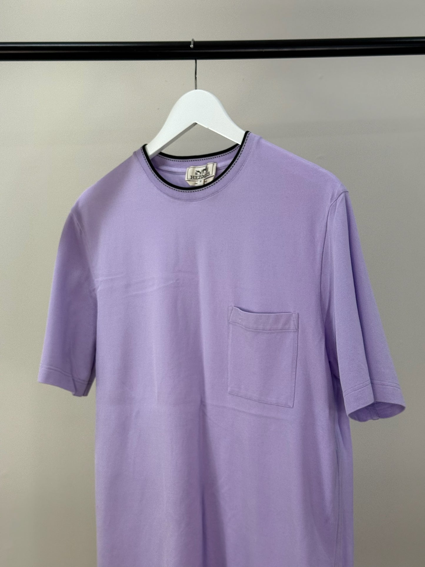 Hermes Lilac H Logo T-Shirt - medium