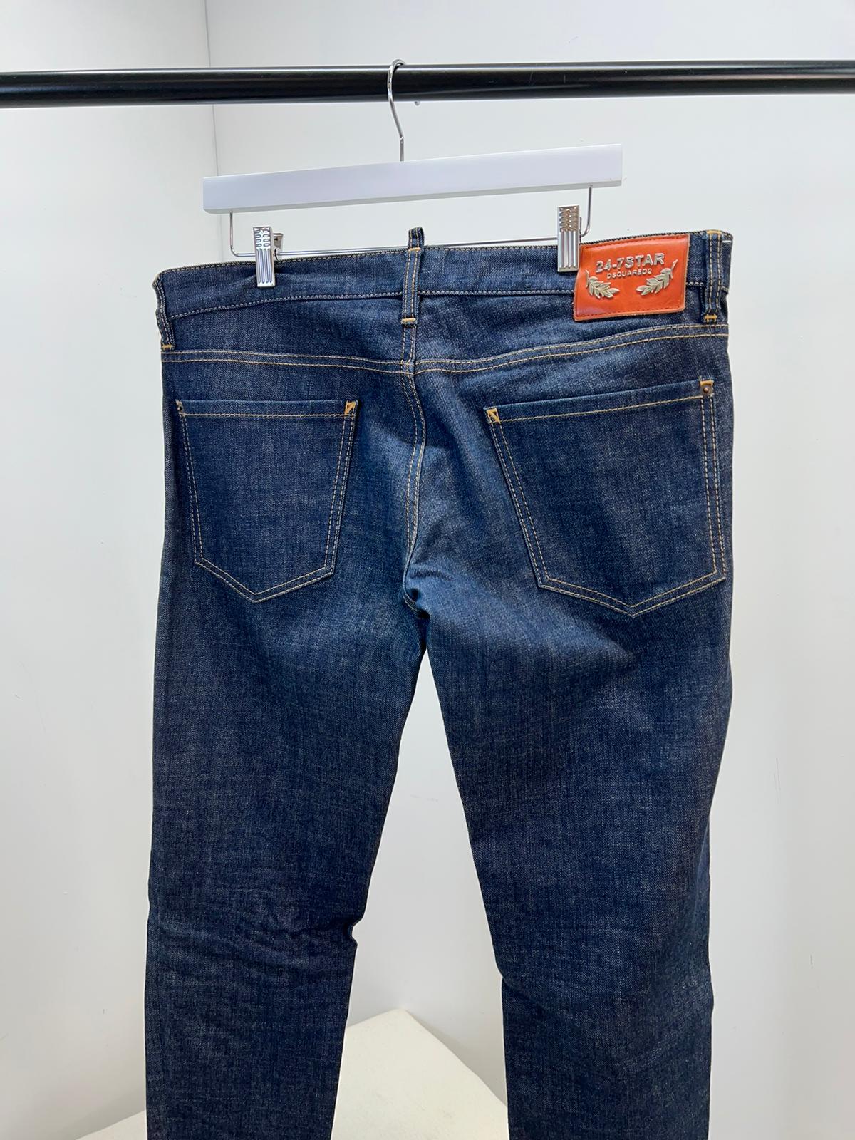 Dsquared2 “24-7” Star Blue Light Distressed Jeans (L50)