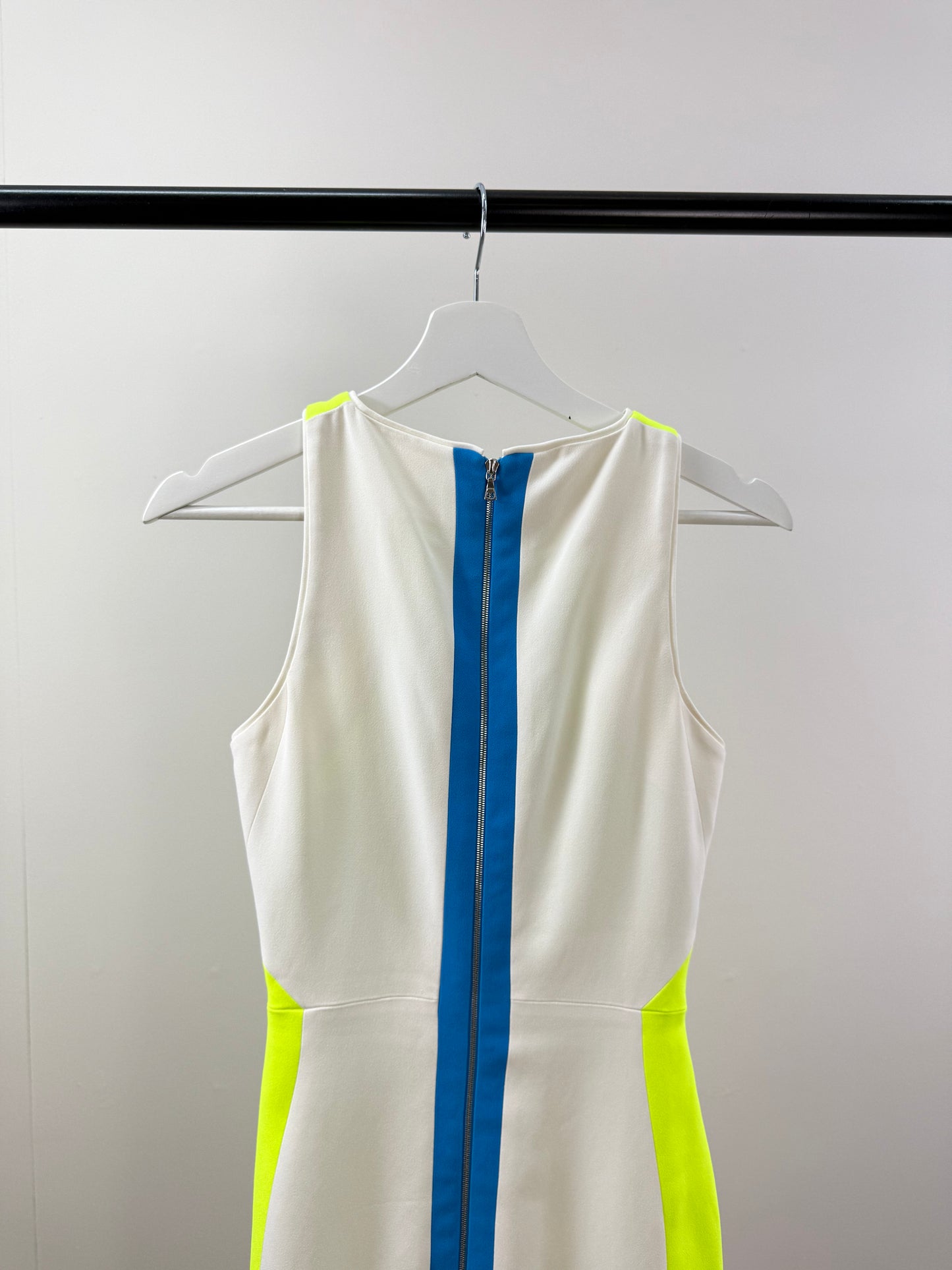 Antonio Baradi Neon Contrast Mini Dress - Small