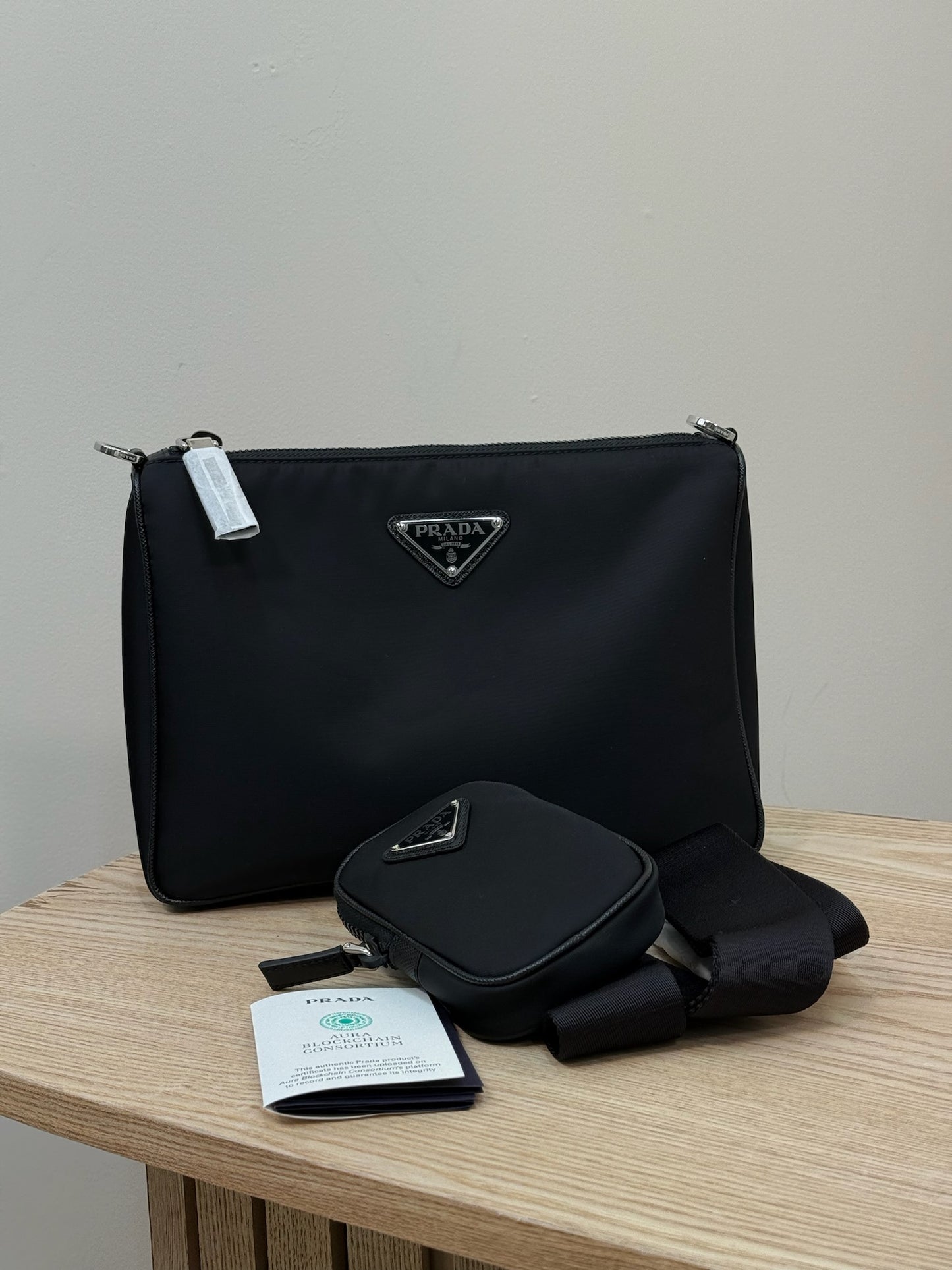 Prada Black Re Nylon Crossbody Bag- Brand New