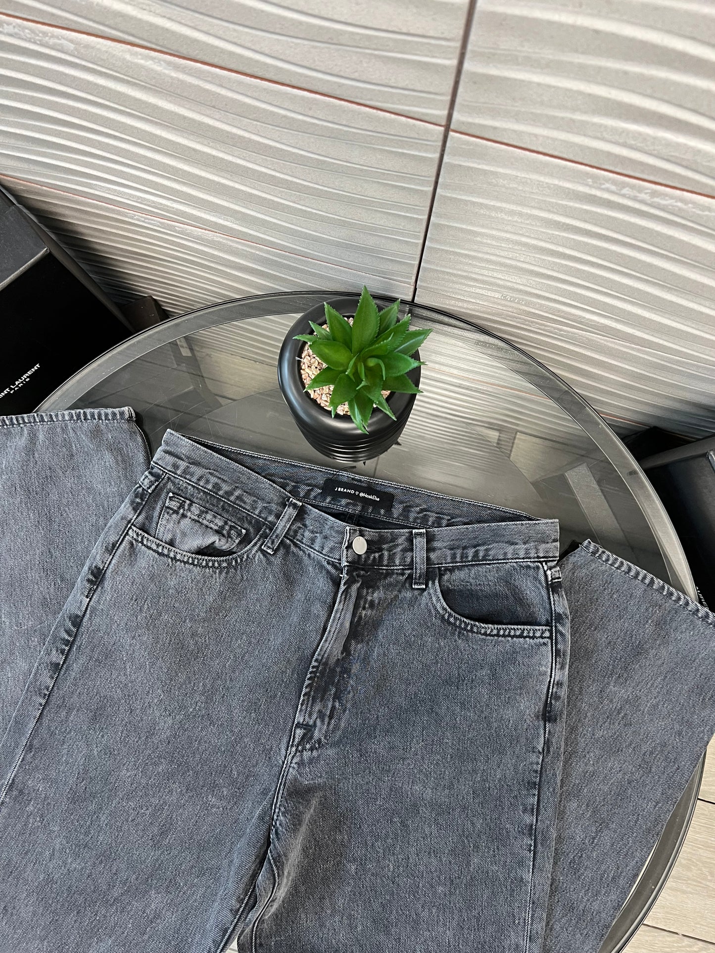 J Brand Black Denim Jeans - UK 8