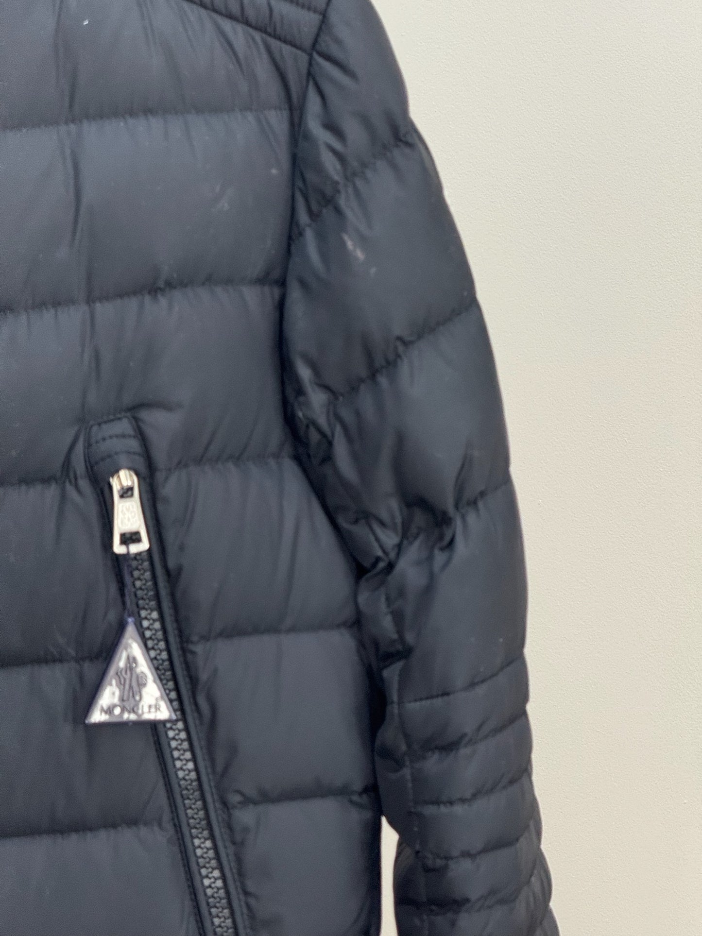 Moncler Black Zip Up Aubin Shell Padded Jacket - 4/Large