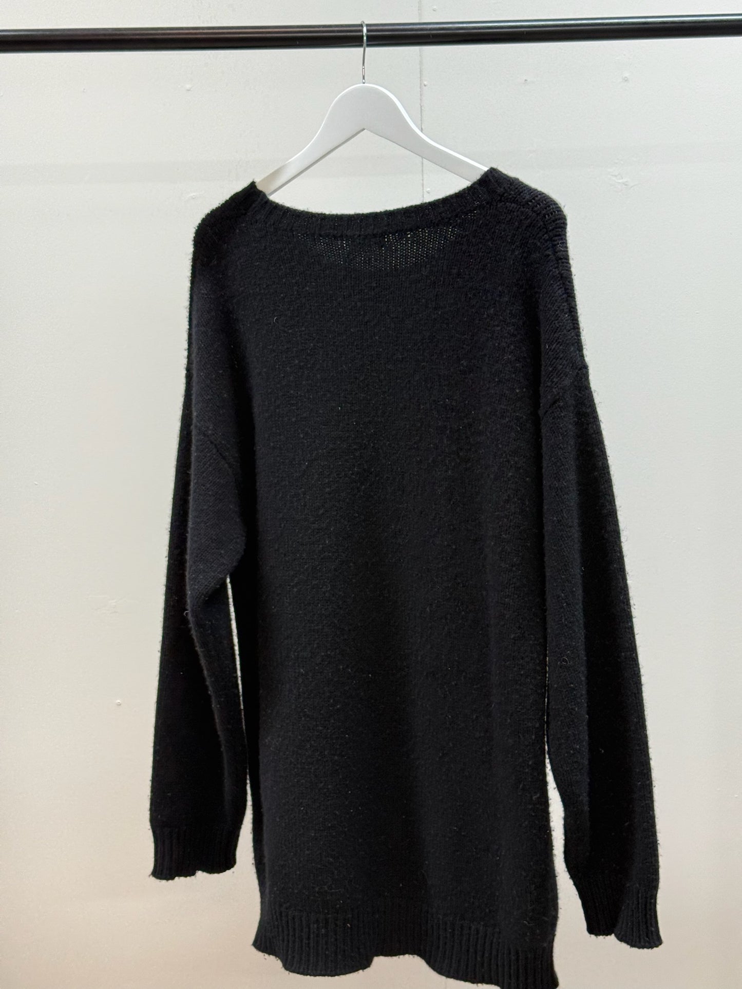 Celine Black Wool Mouth Knited Jumper - Small-oversize