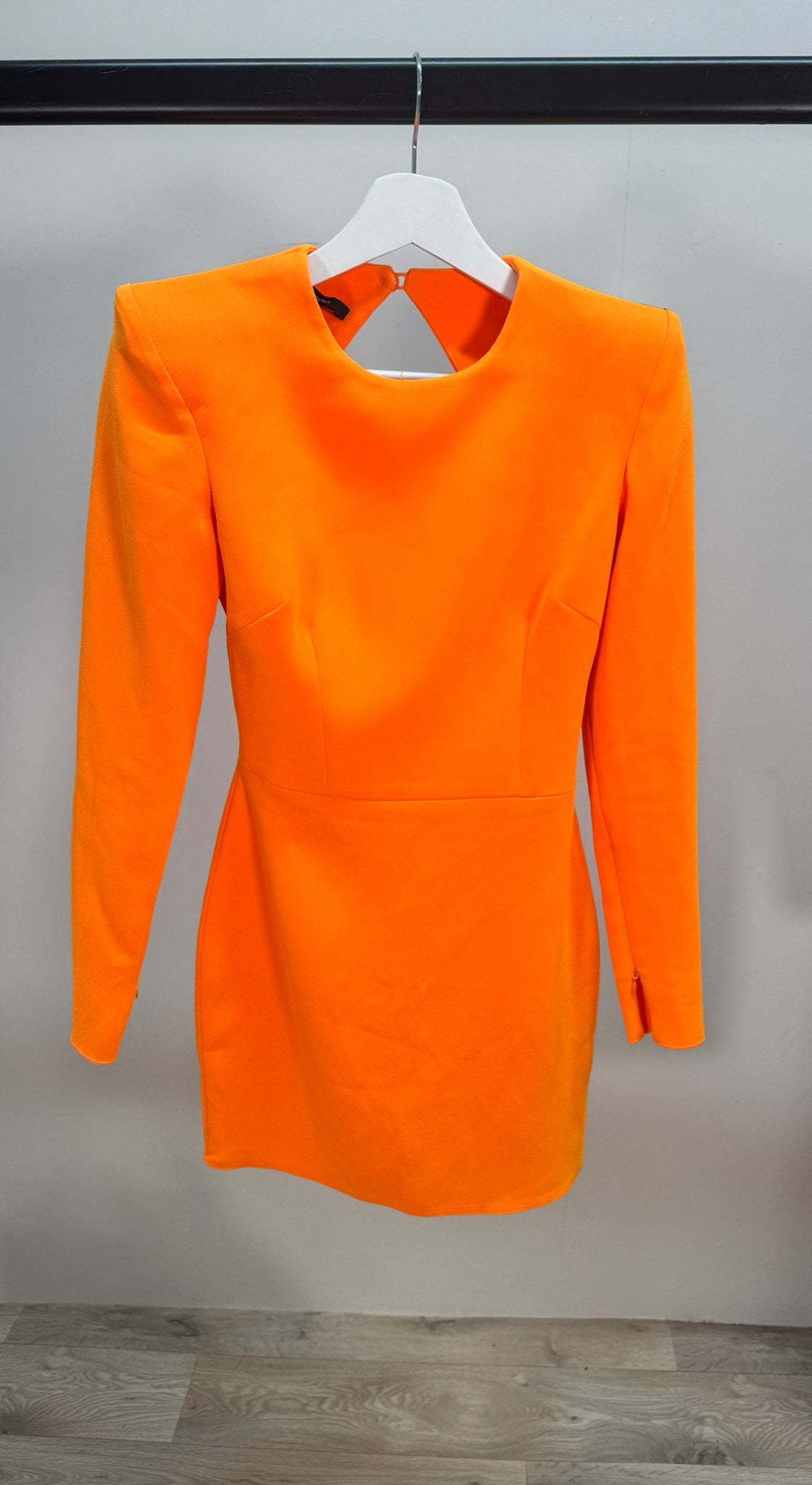 Alex Perry Orange Cutout Back Dress – UK 8