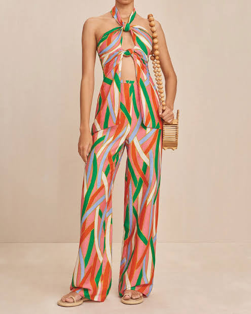 Cult Gaia Multi Colour Lane Trouser