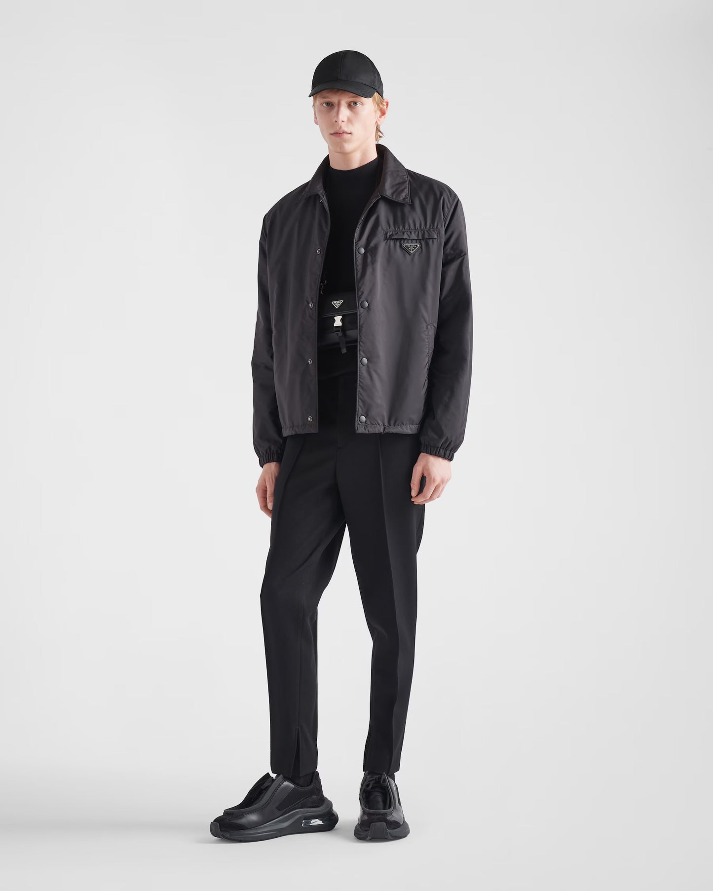 Prada Black Re-Nylon blouson Zip Up Jacket -52/XL