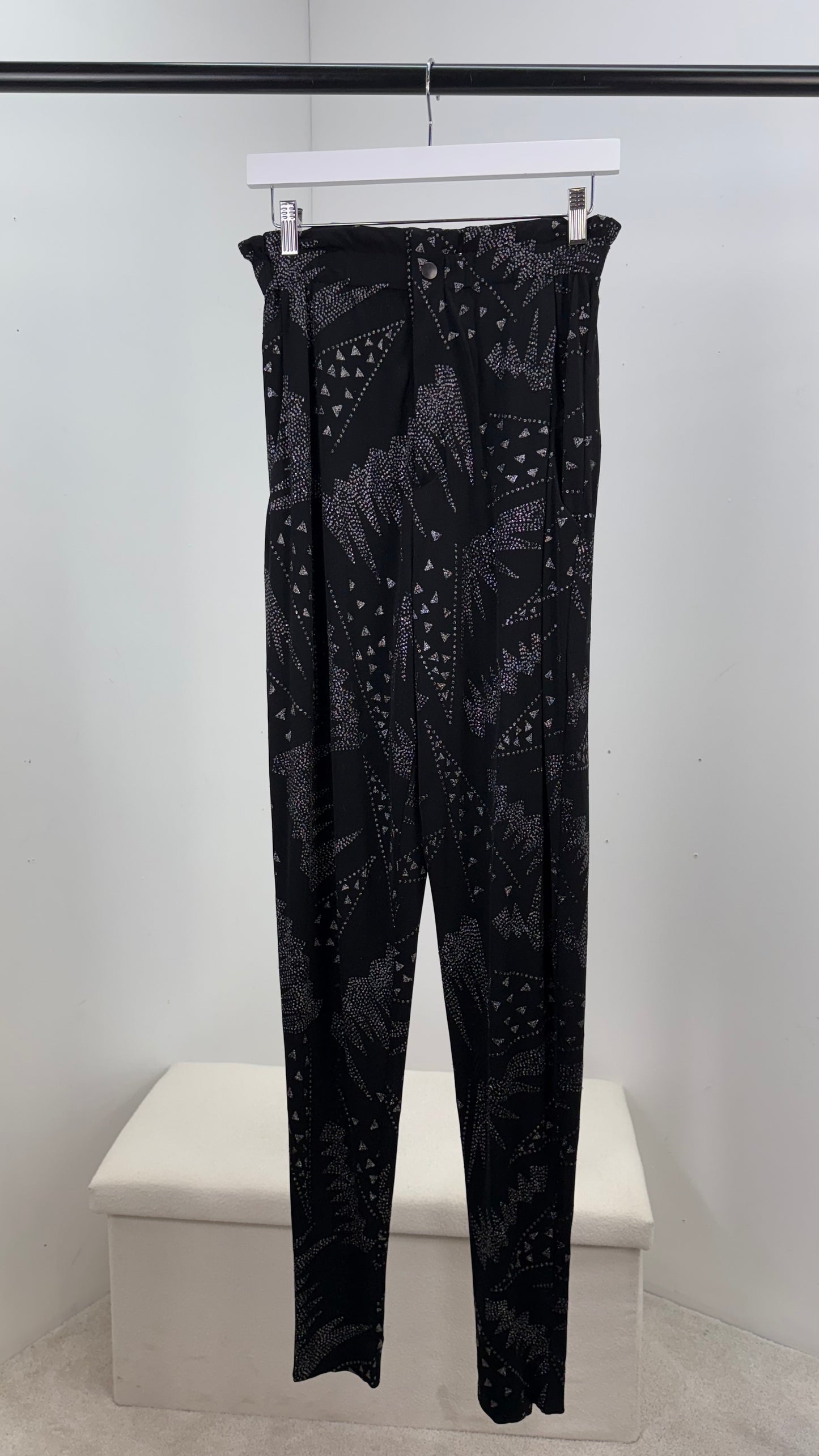 Isobel Marant Black & Silver Detail Trouser Co-Ord - UK 8