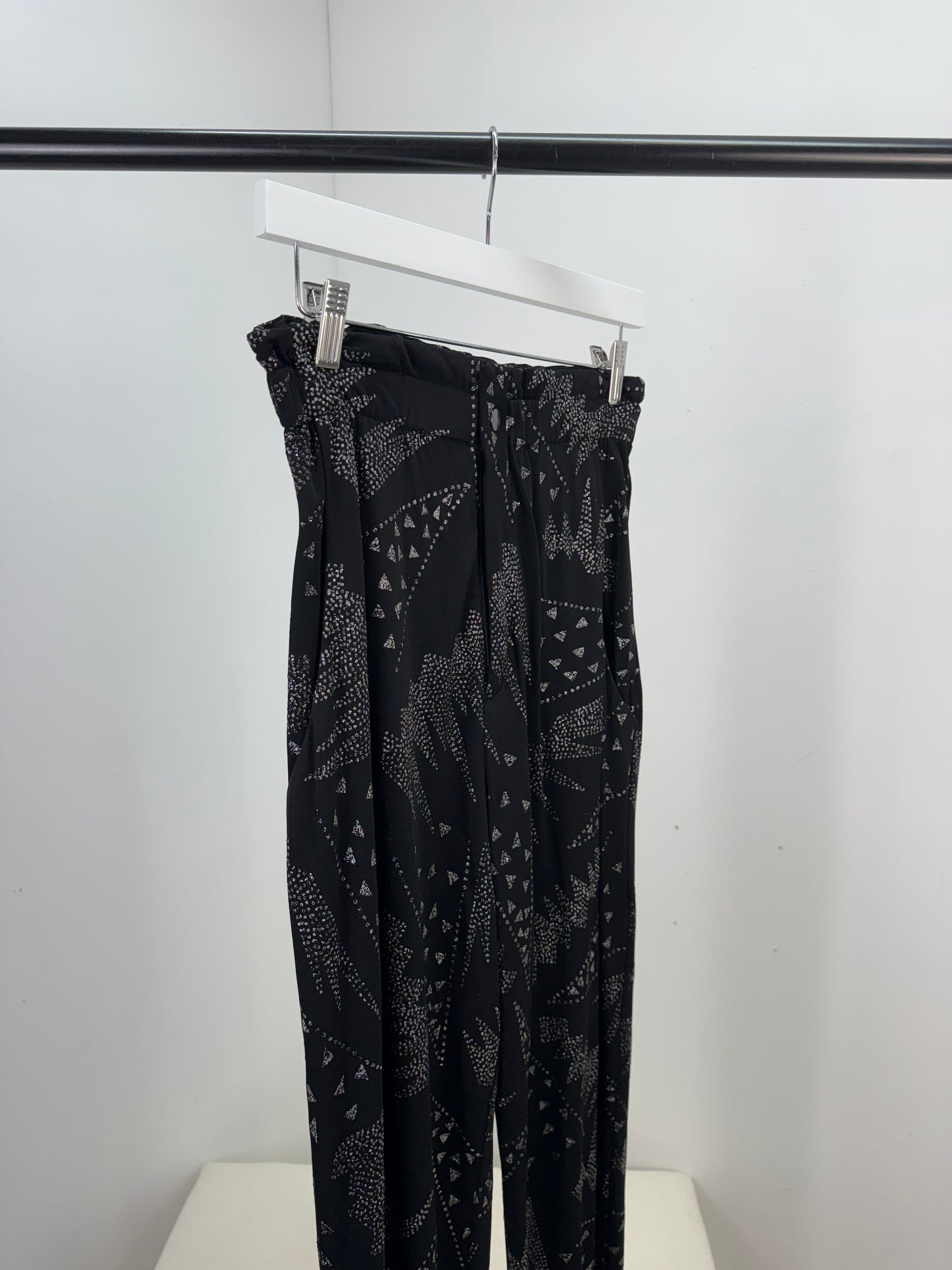 Isobel Marant Black & Silver Detail Trouser Co-Ord - UK 8
