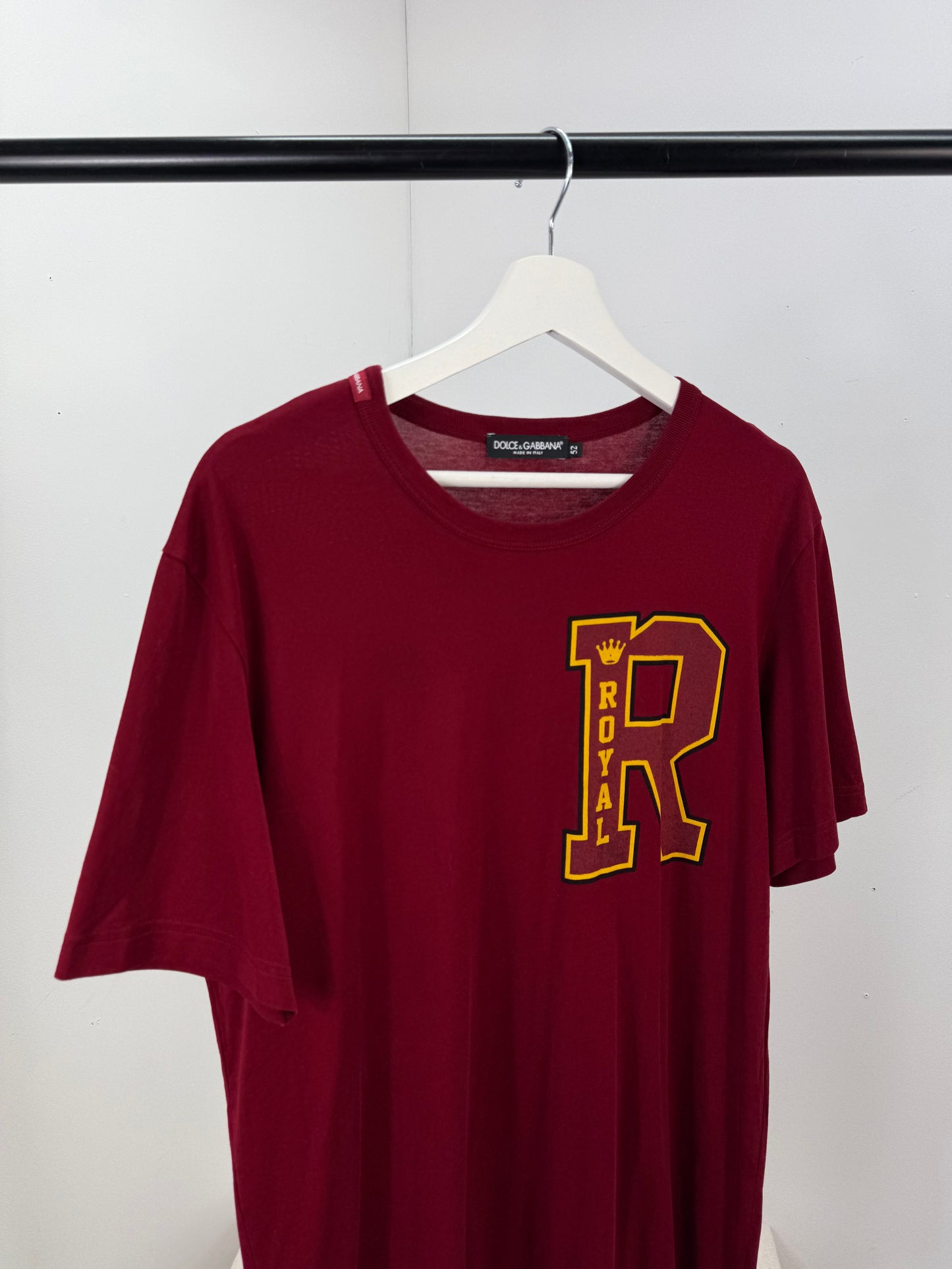 Dolce & Gabbana Red Royal R T-shirt - XL