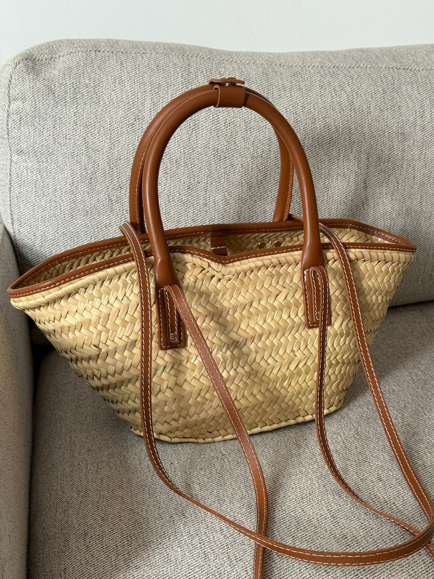 Jacquemus Le Panier Soli Logo Detailed Tote Bag