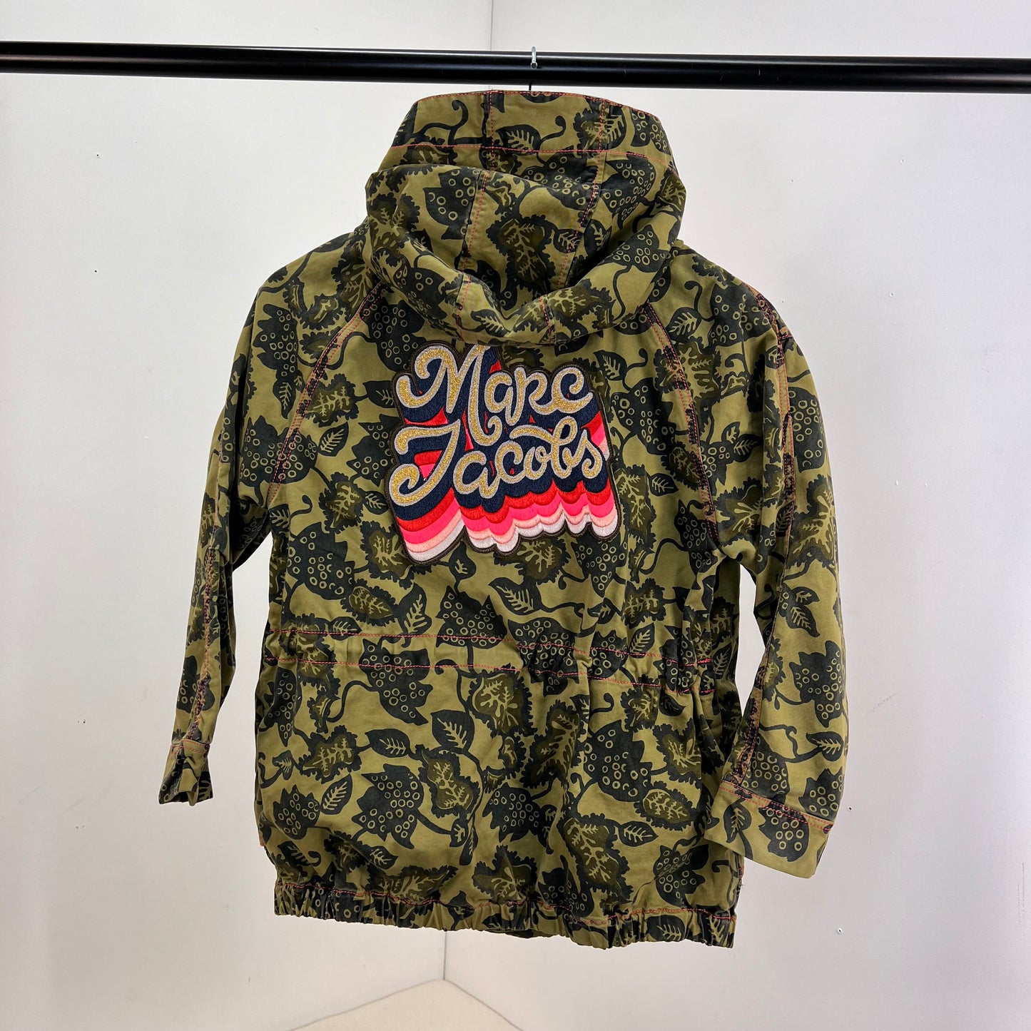 Kids LITTLE MARC JACOBS Khaki Logo Leaf Effect Jacket - Age 10